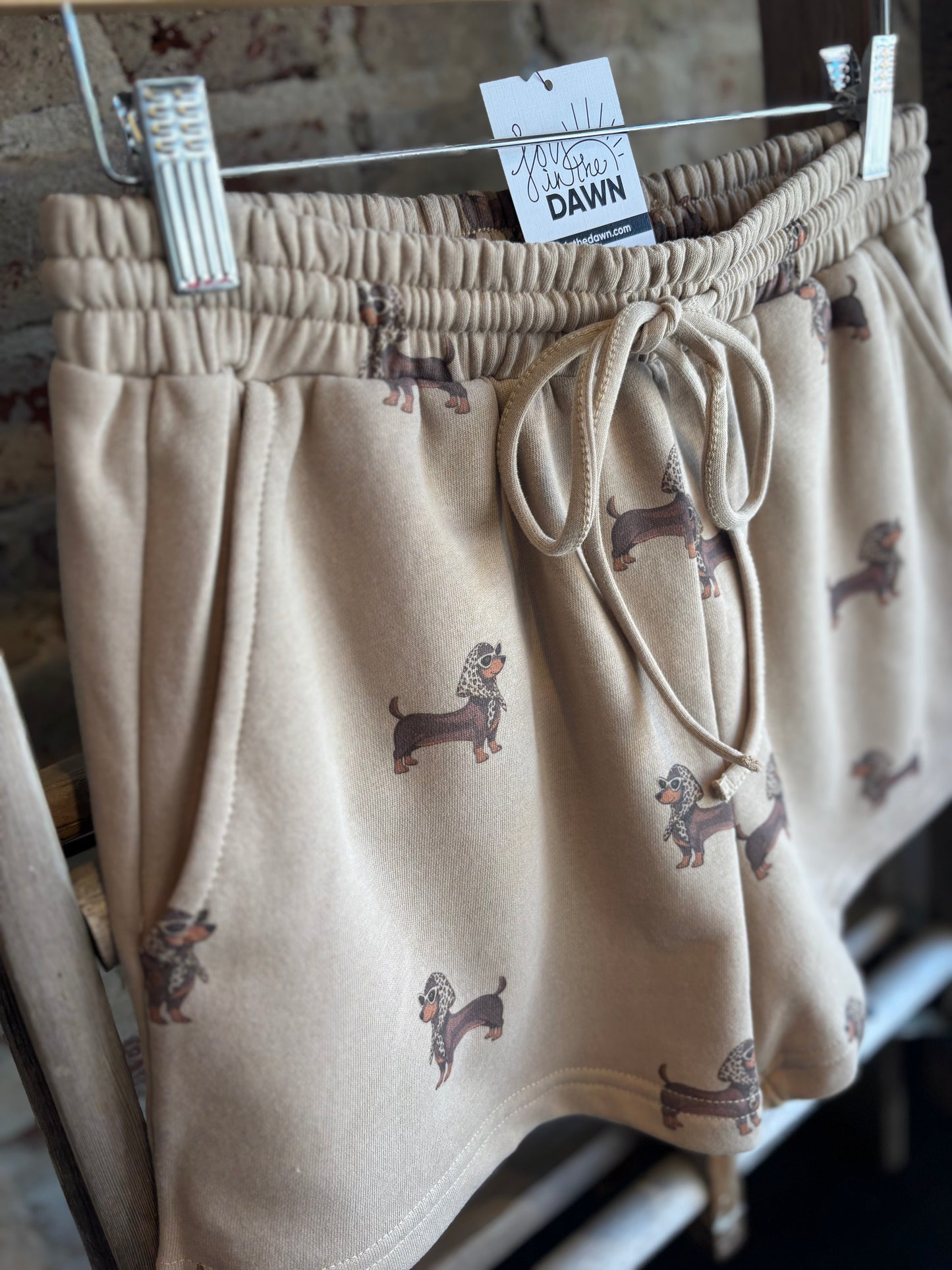 Leopard Weenie Dog Shorts