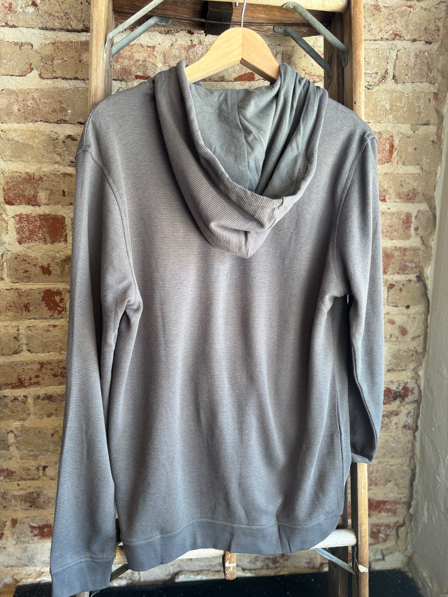 Carbon Gray Waffle Hoodie