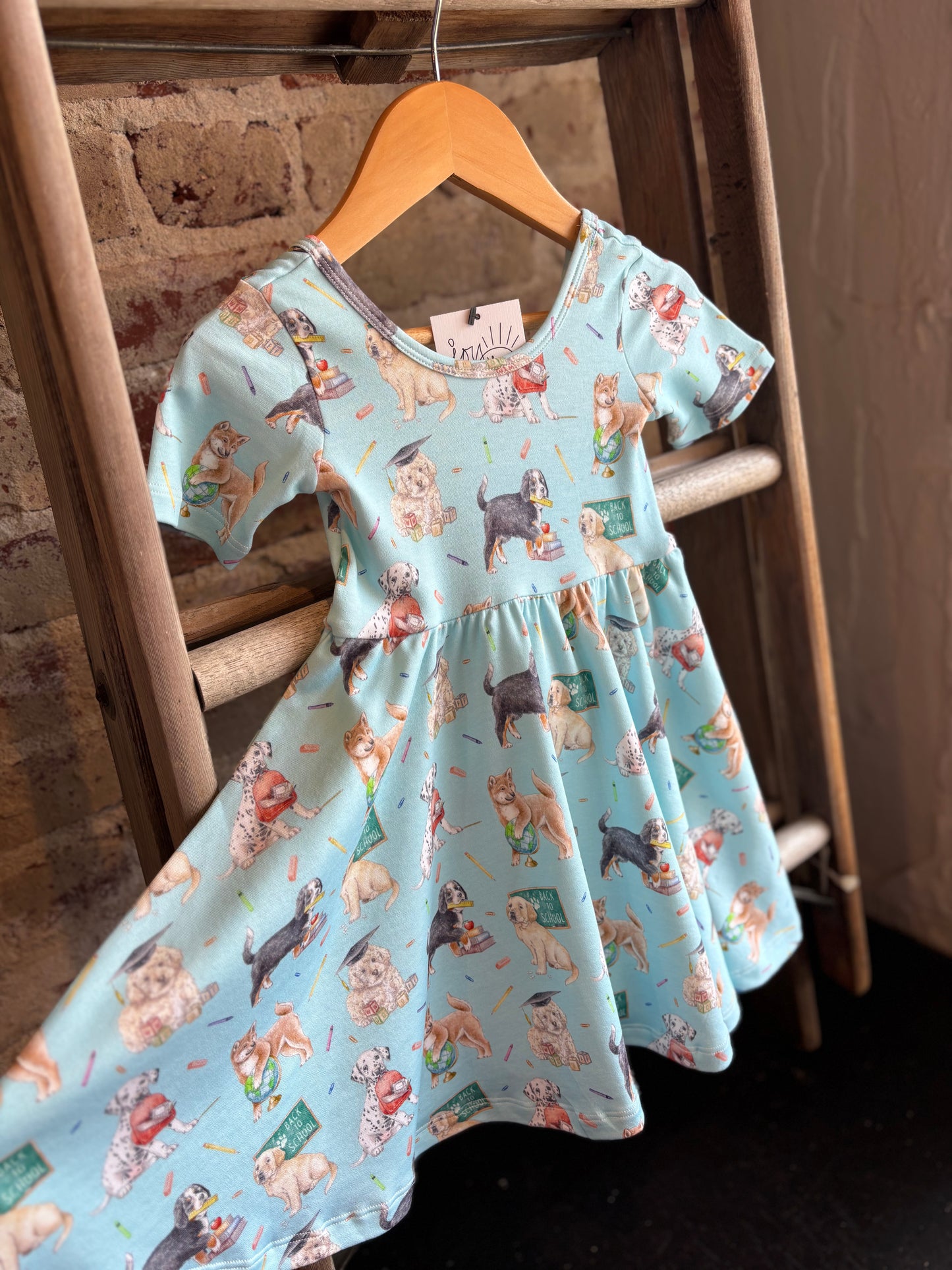 Bark to School Twirl Dress- Toddler/Youth
