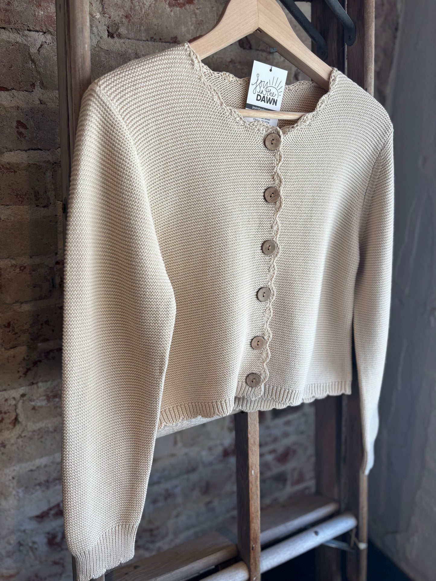 Sophia Sweater Cardigan - Light Oat