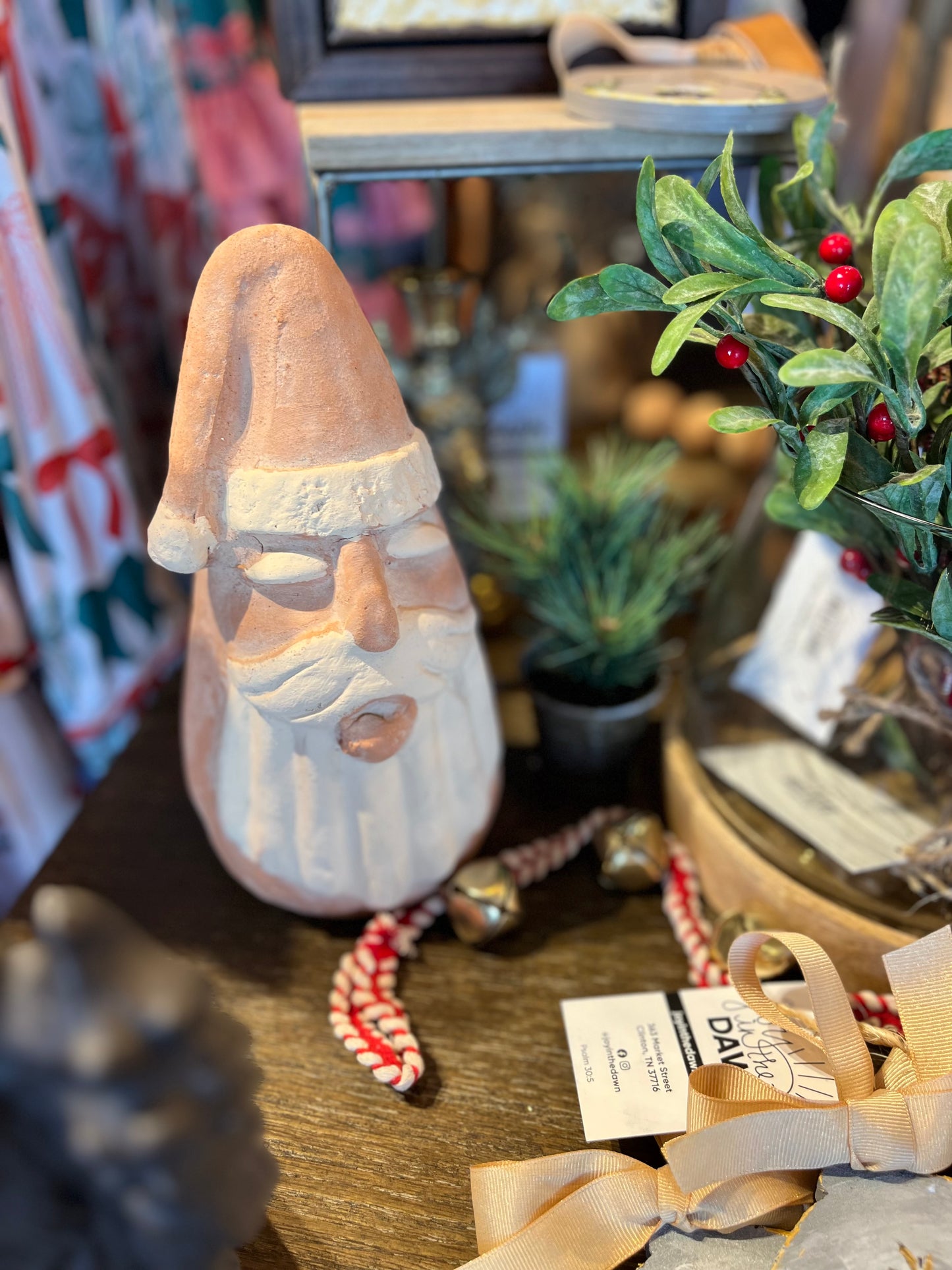 Ivory & Terracotta Santa
