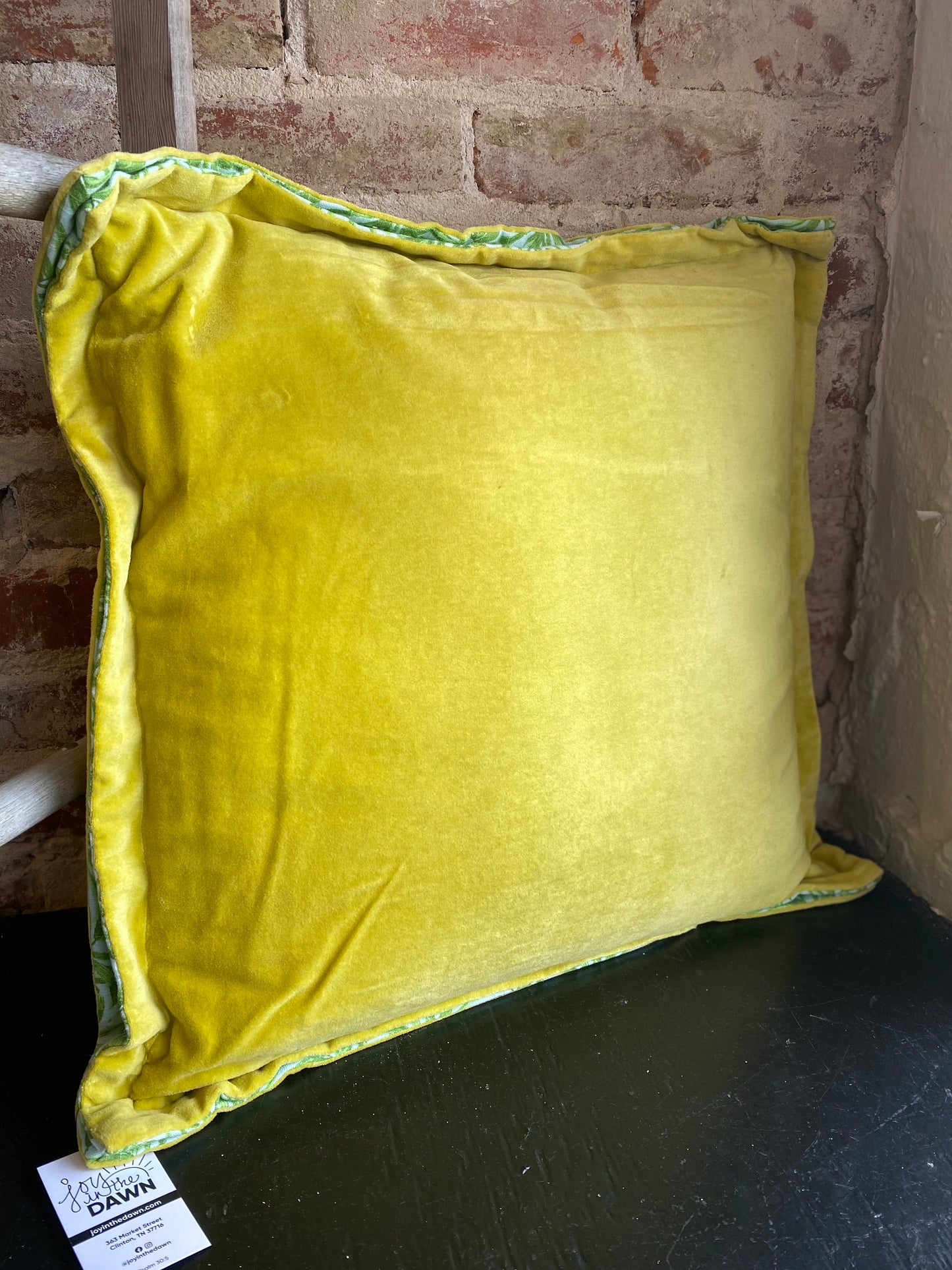 Green Velvet Pillow