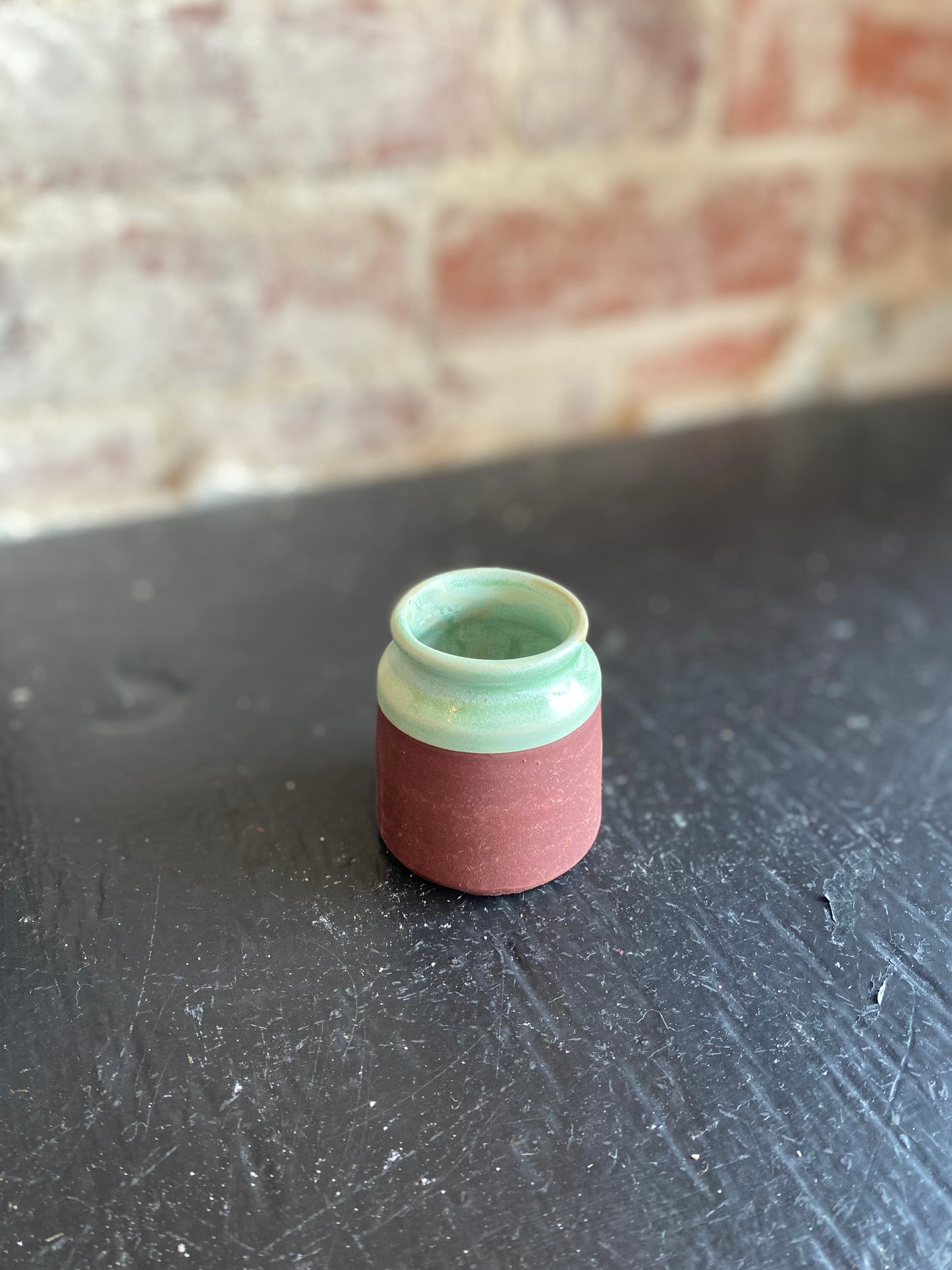 Stone Match Holder- Lagoon Blue
