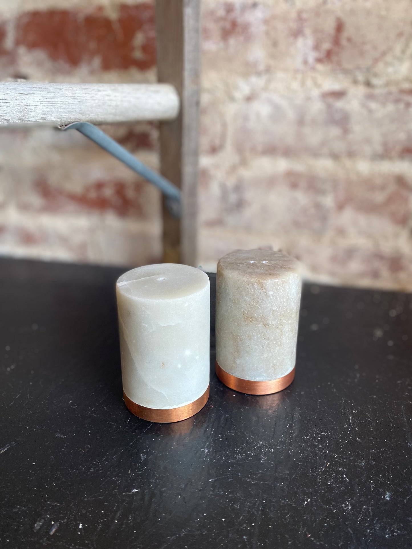 Marbled Salt and Pepper Shakers- Set of 2