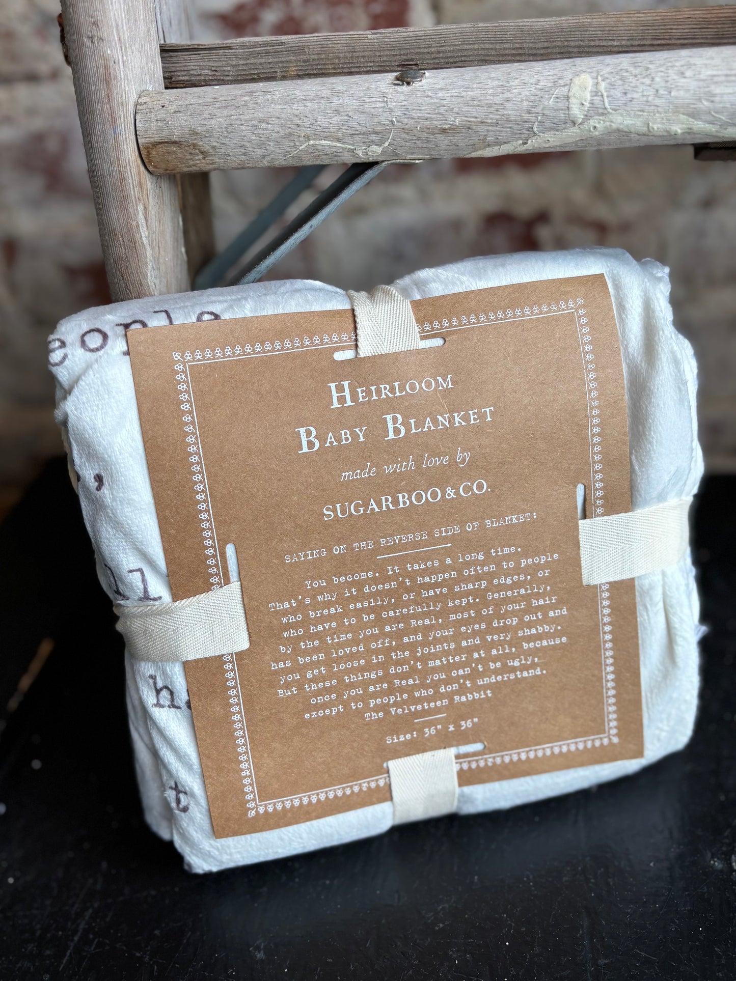 The Velveteen Rabbit Heirloom Blanket