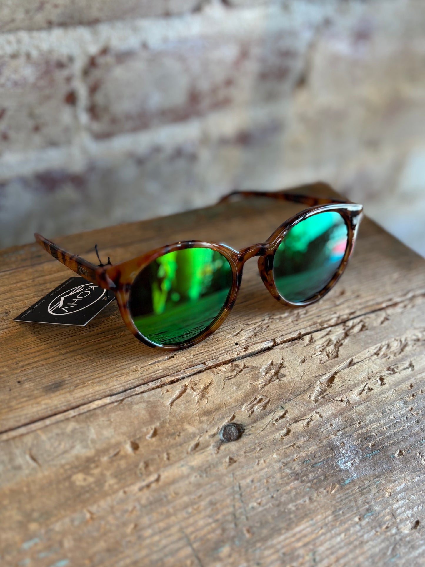 Heron Polarized Round Sunglasses - Tortoise