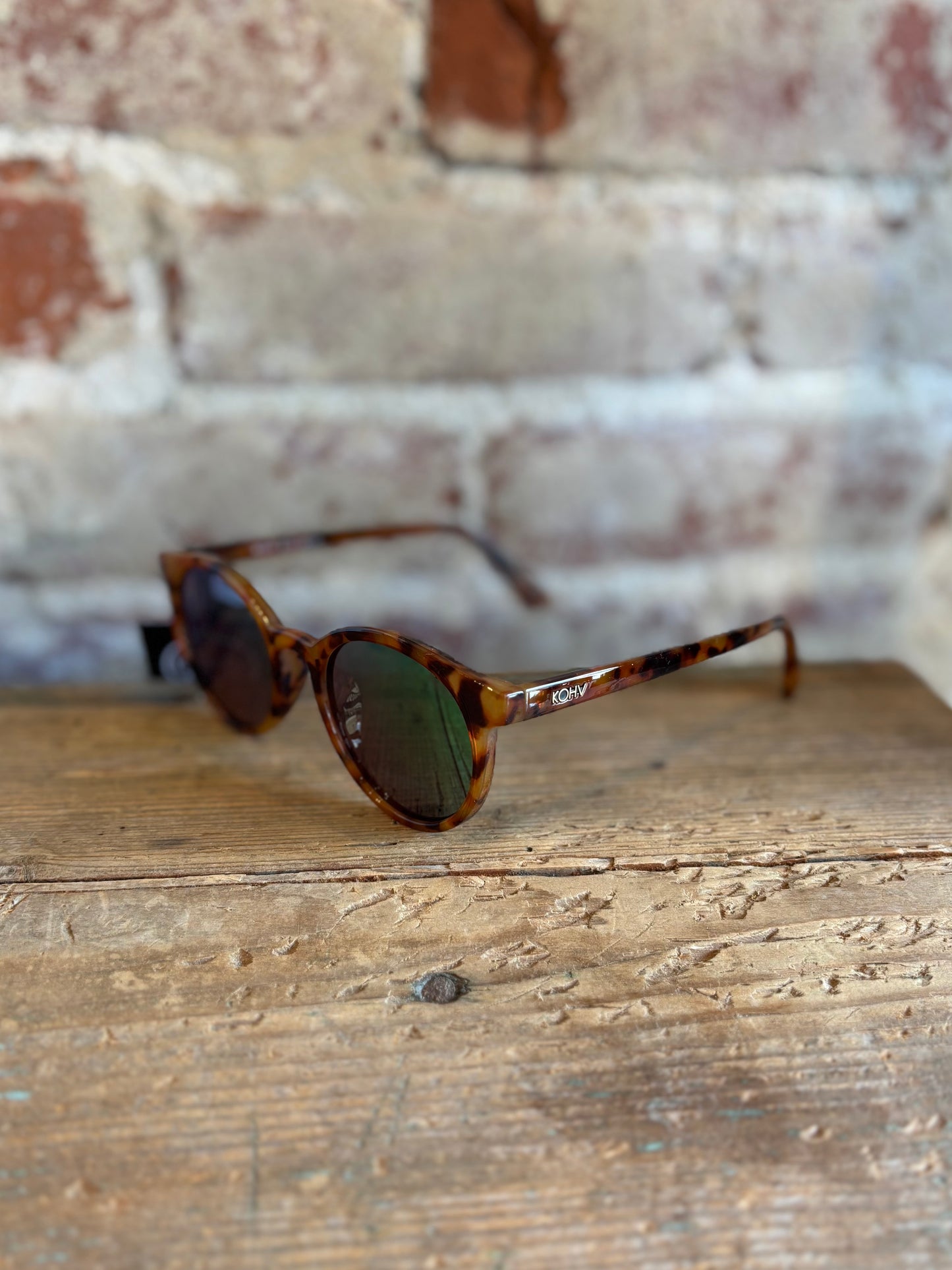Heron Polarized Round Sunglasses - Tortoise