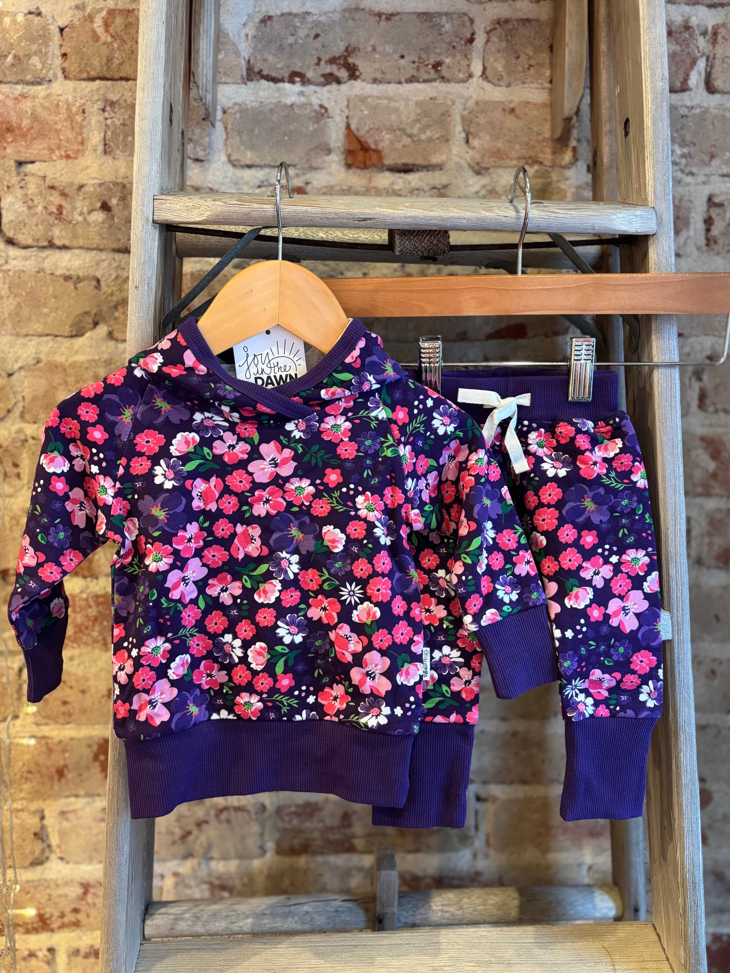 Mila Floral Hoodie Set- Toddler/Youth