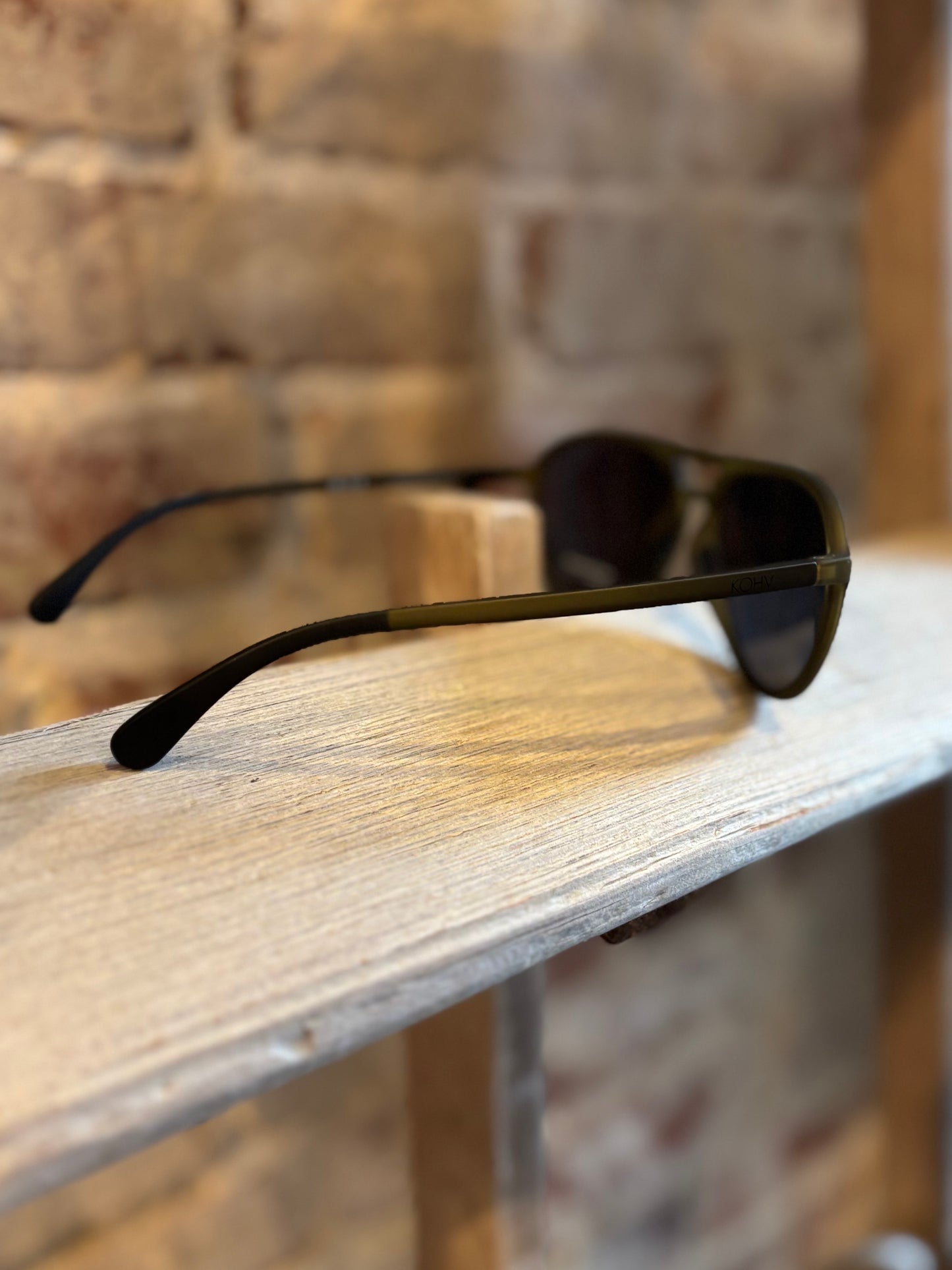 Dash Polarized Aviator Sunglasses - Green