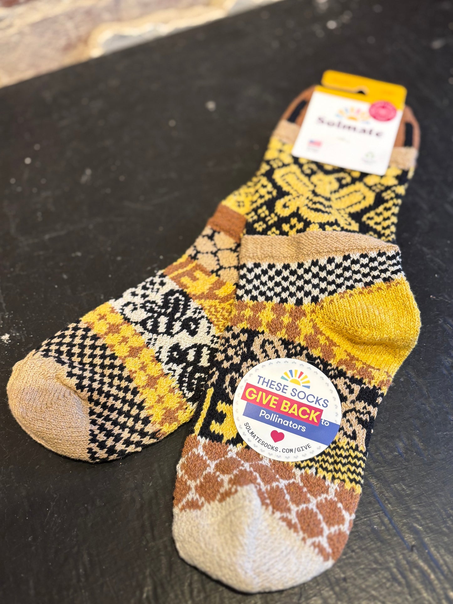 Honey Bee Crew Socks