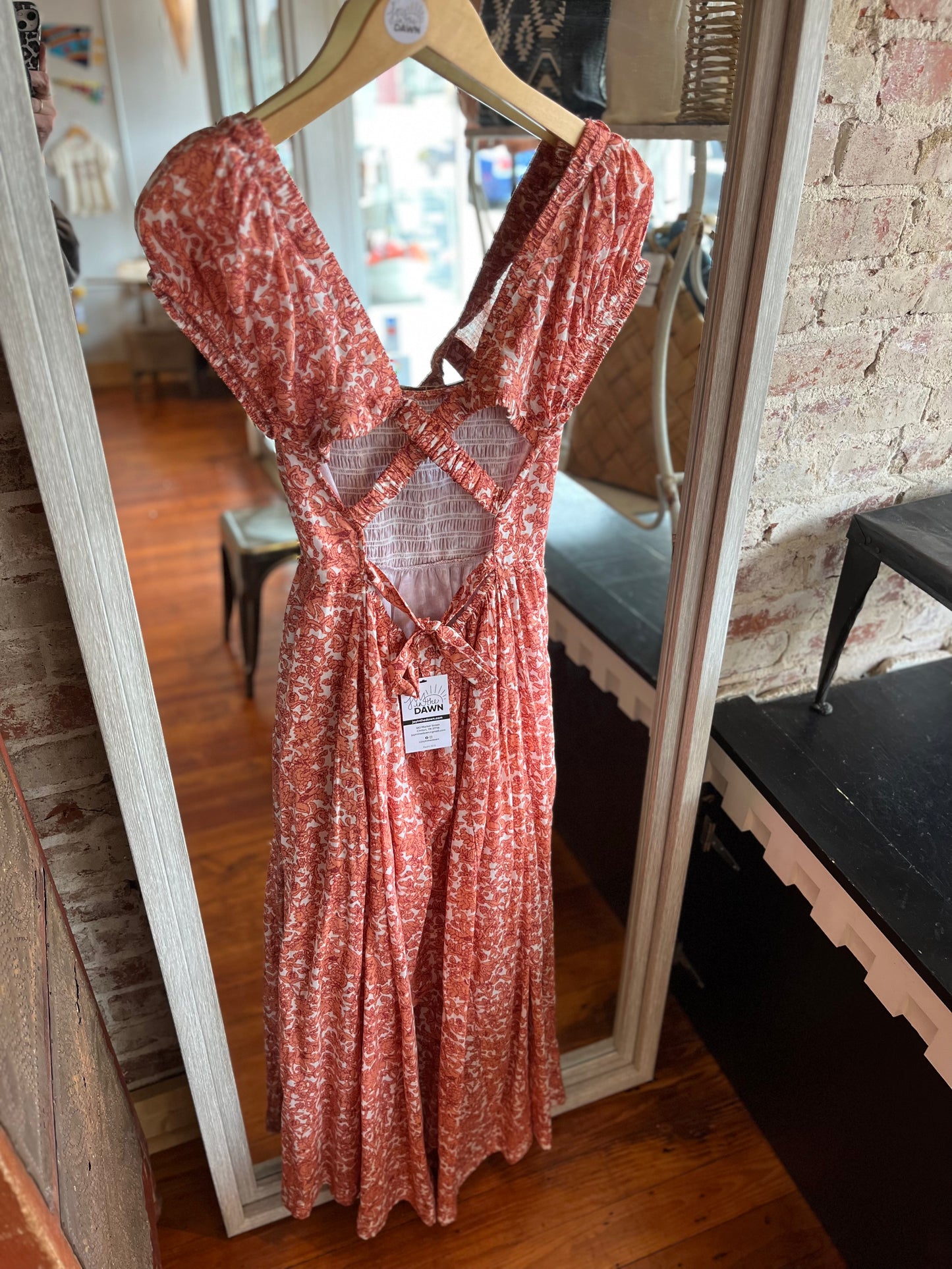 Salmon Santa Fe Dress