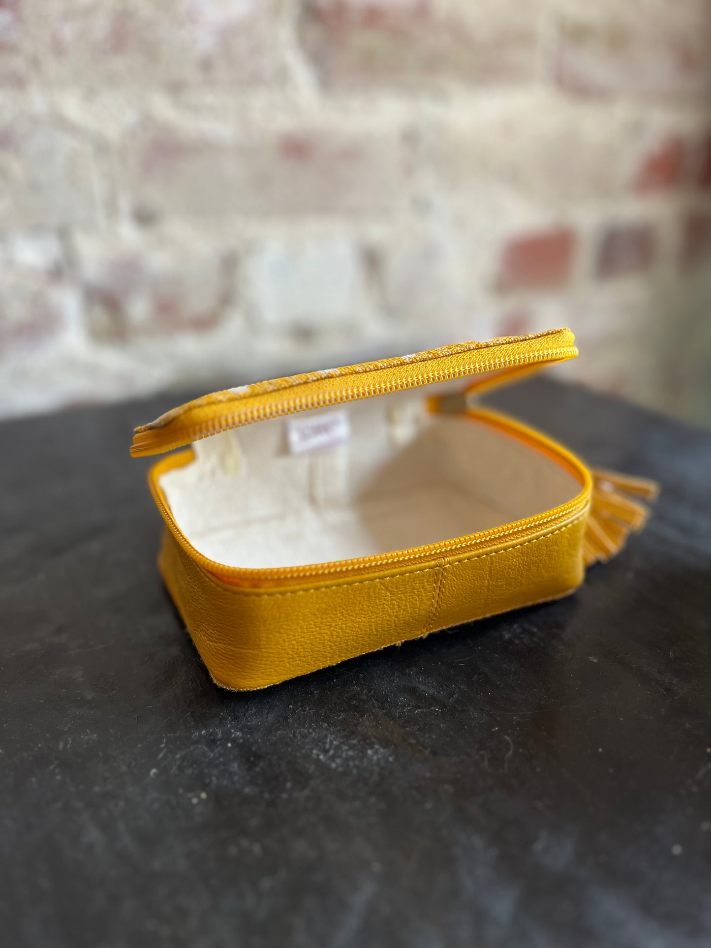 Yellow Ikat Drop In Bag