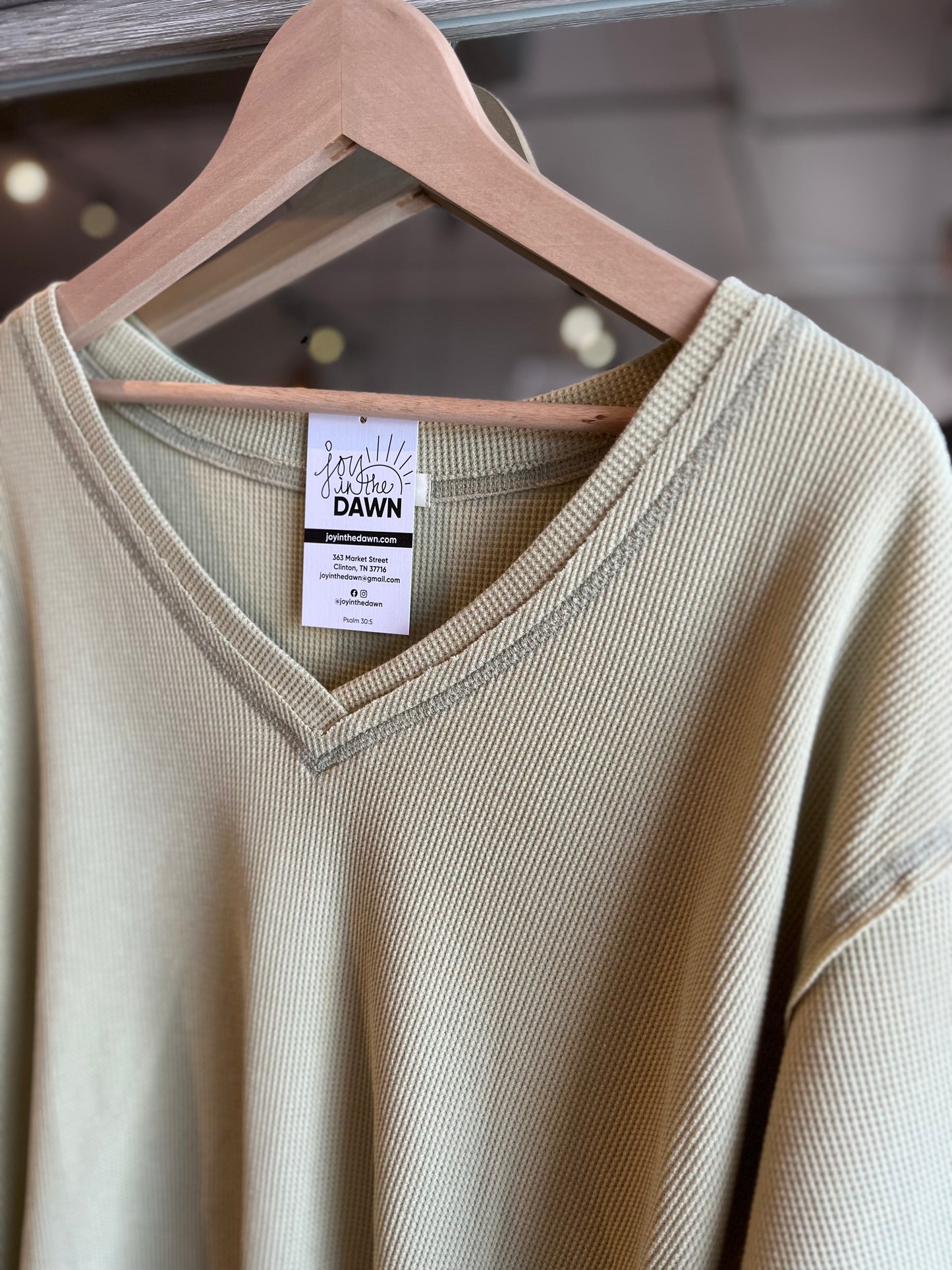 Mineral Washed Knit Shirt- Olive