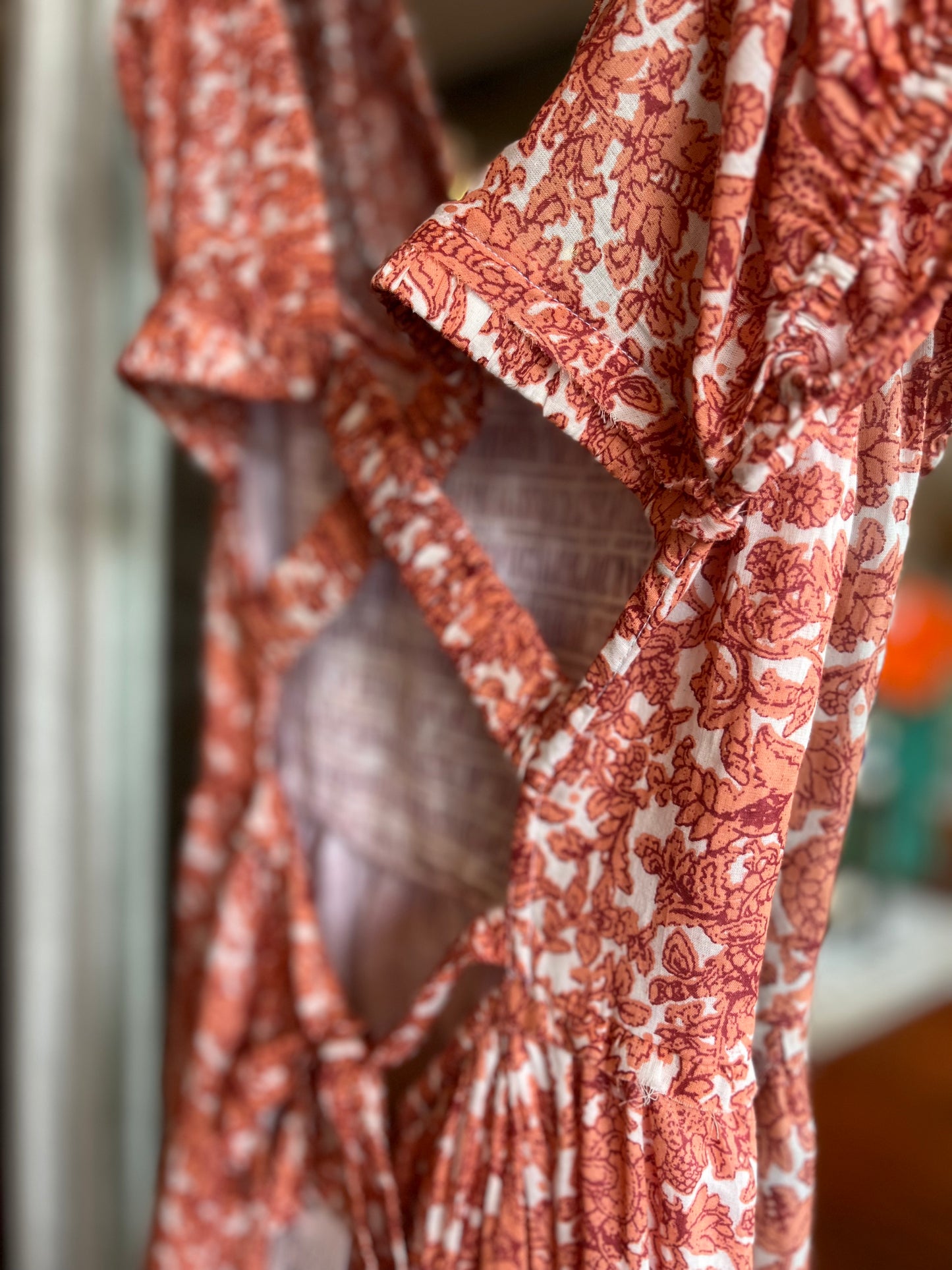 Salmon Santa Fe Dress
