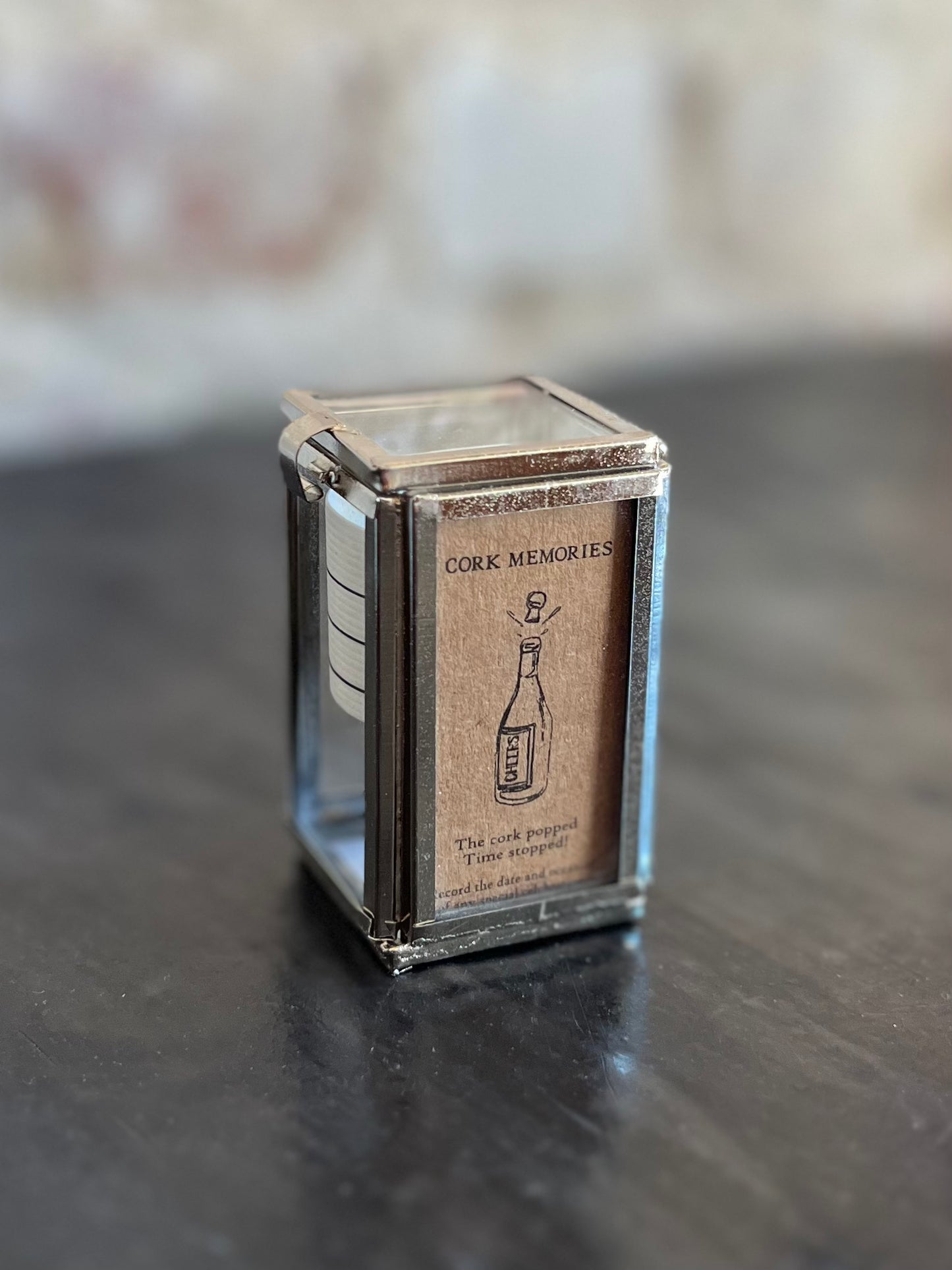 Silver Cork Display Box