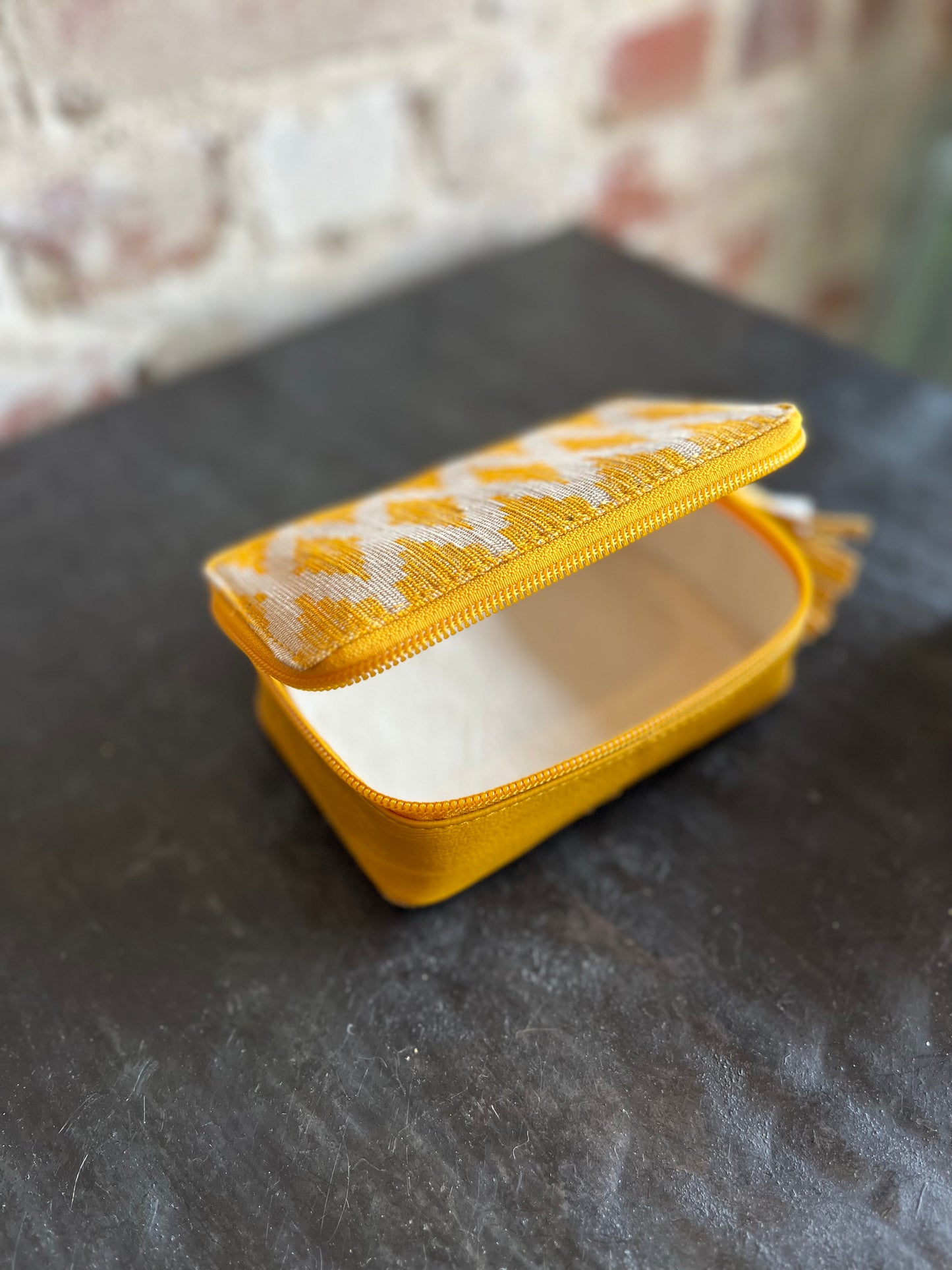 Yellow Ikat Drop In Bag