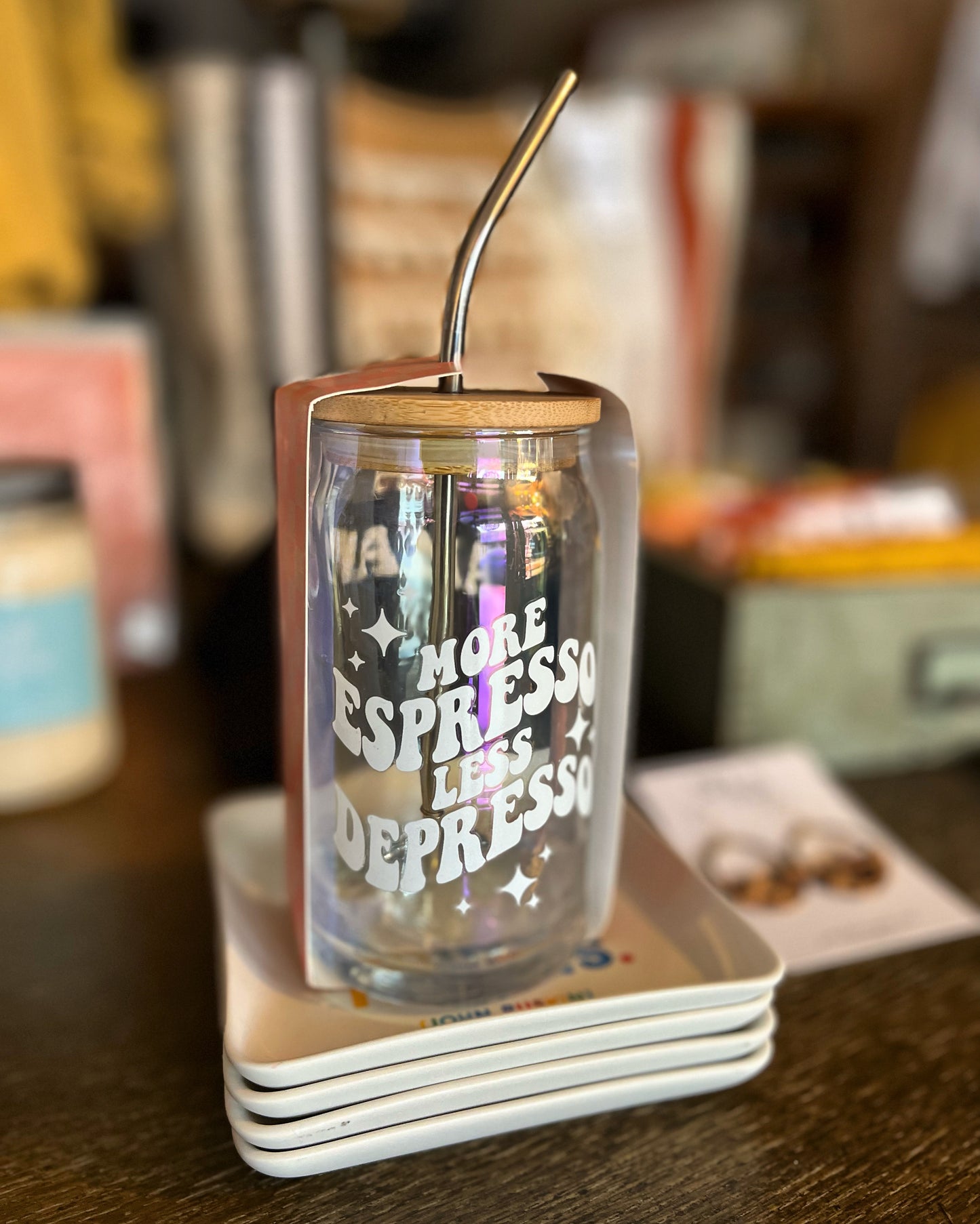 More Espresso Can Glass