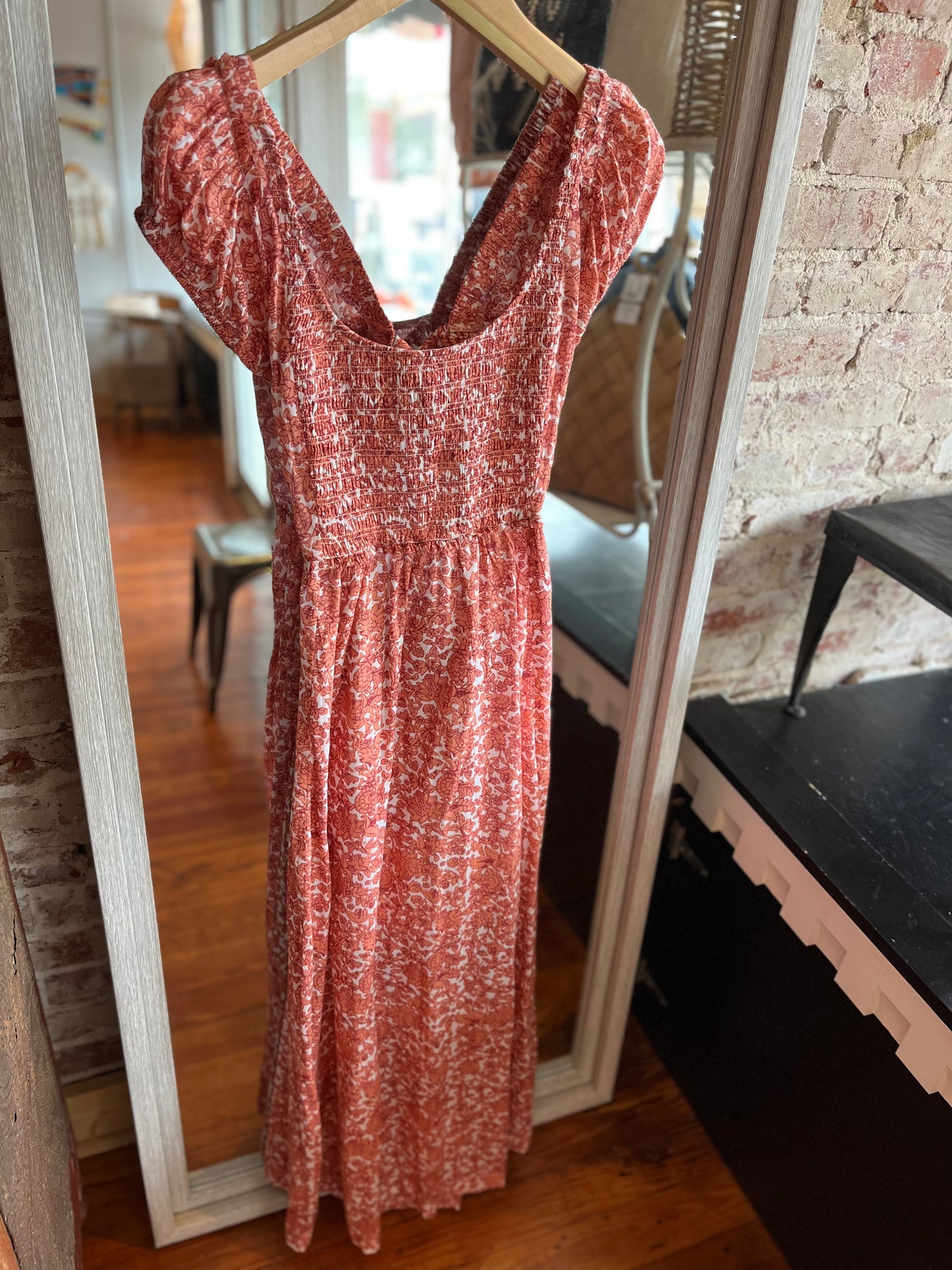 Salmon Santa Fe Dress