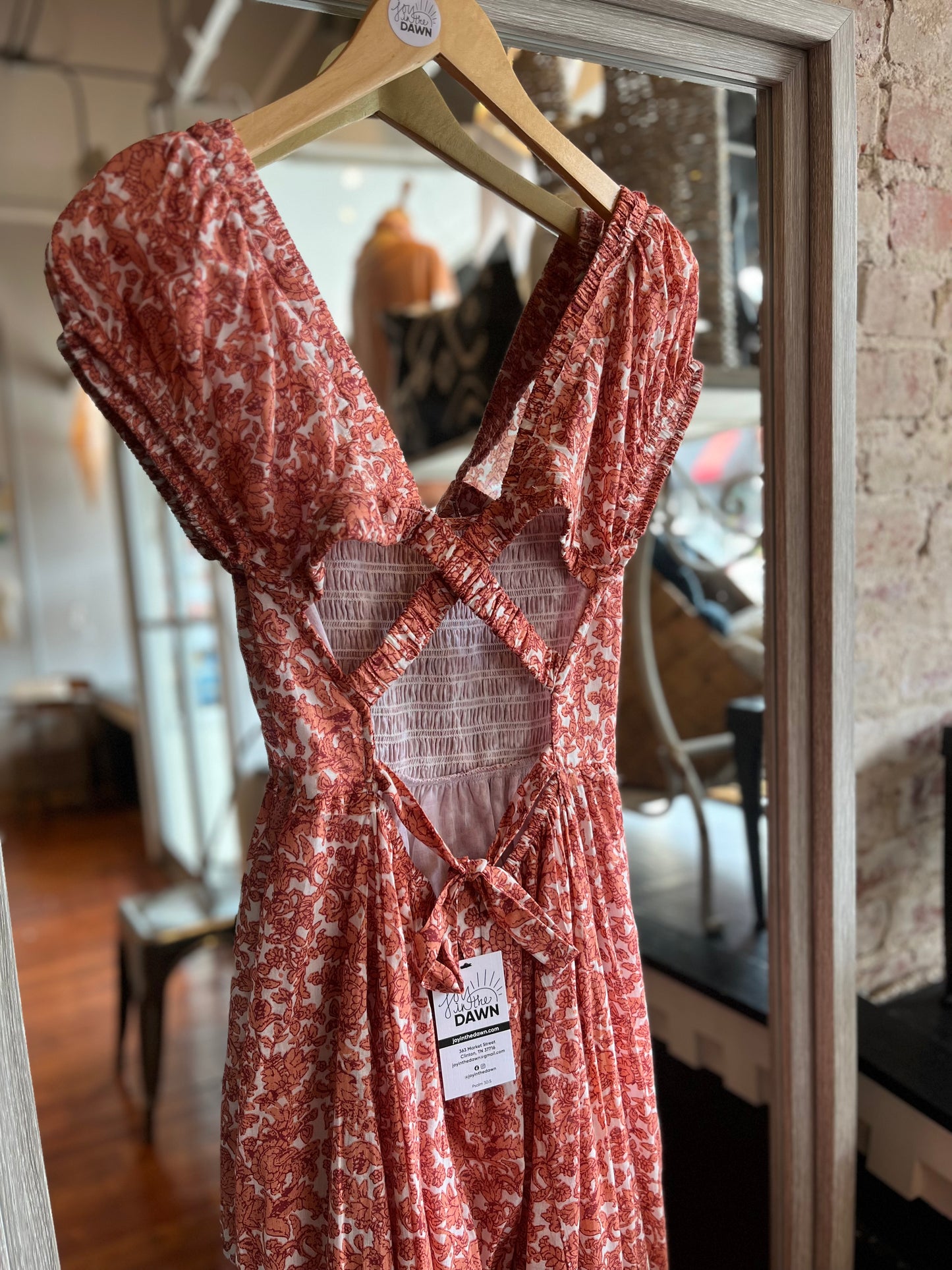Salmon Santa Fe Dress