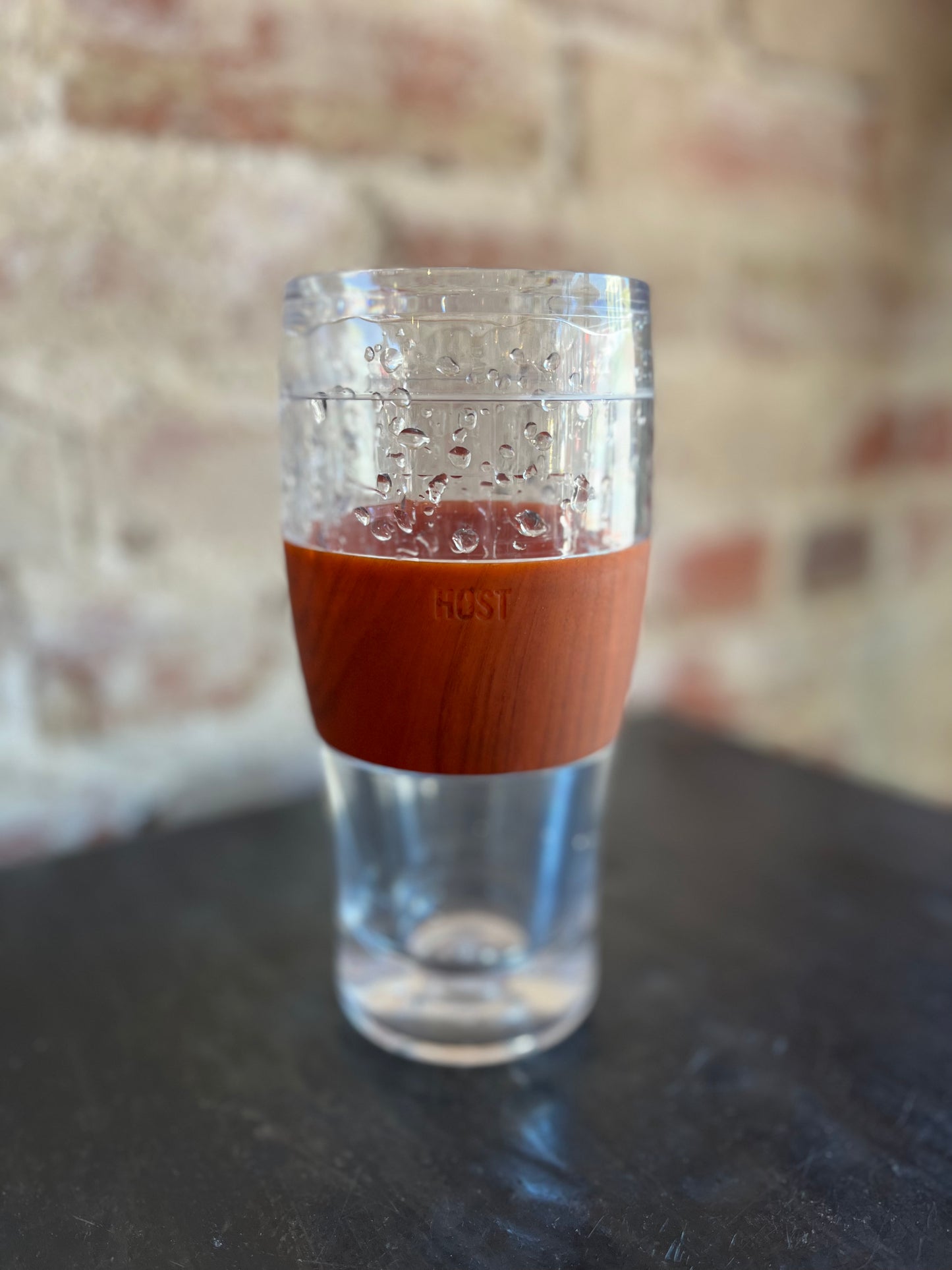 Beer Freeze Cooling Cup- Wood Print