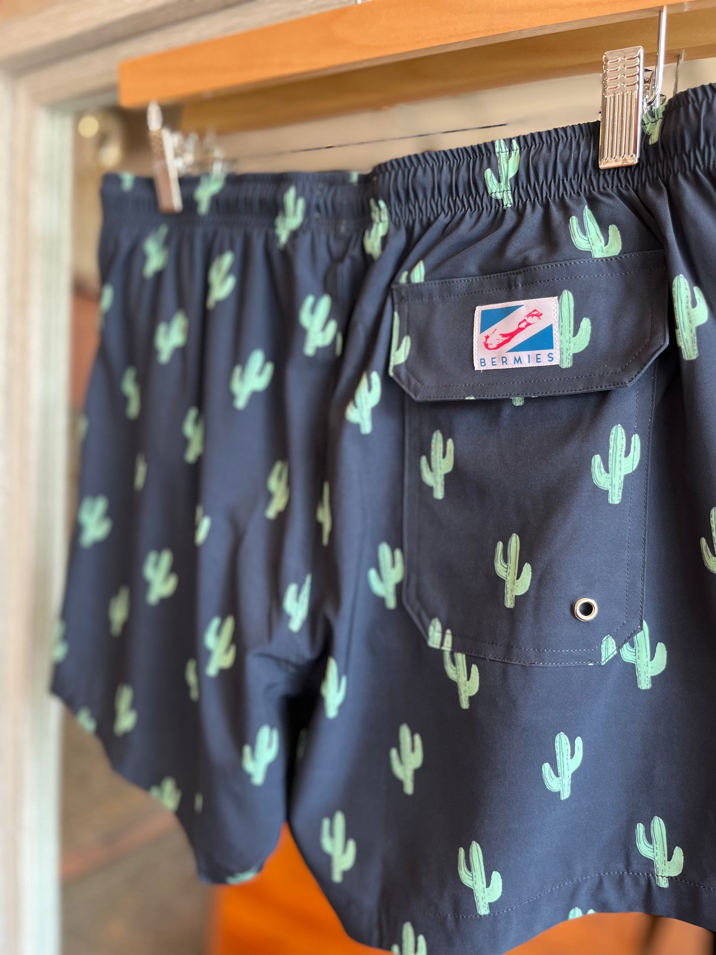 Cactus Swim Trunks- Navy