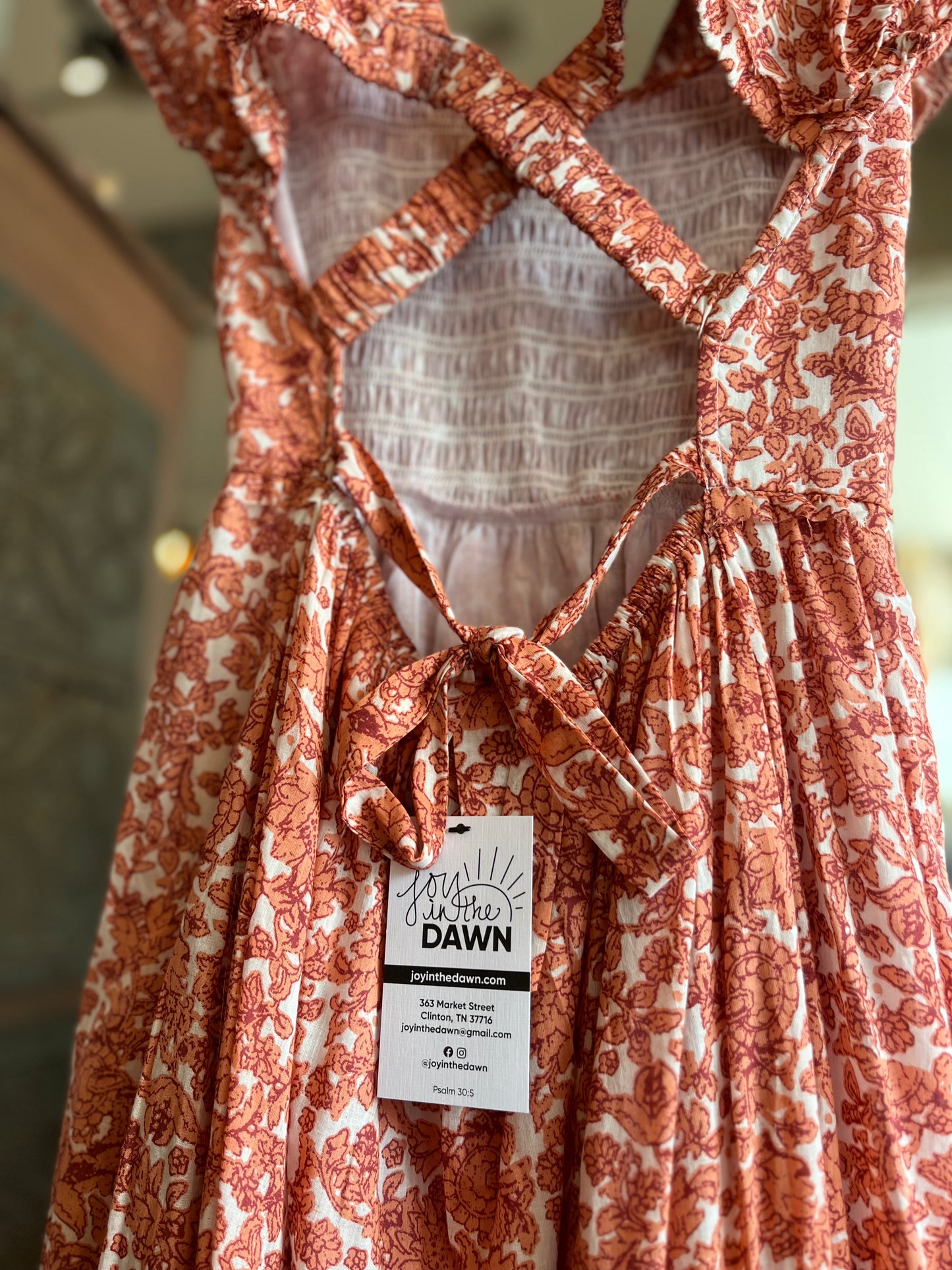 Salmon Santa Fe Dress