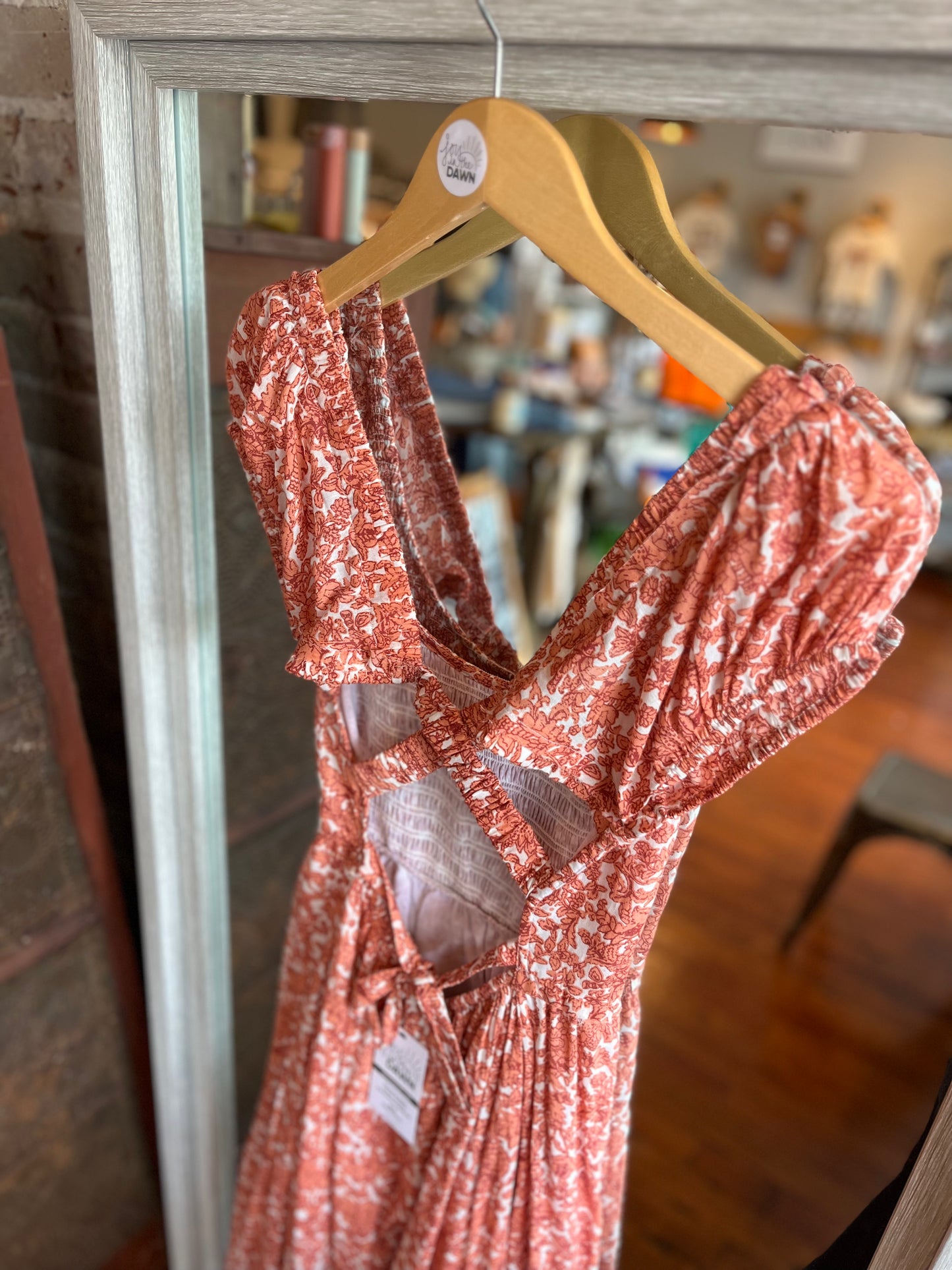 Salmon Santa Fe Dress