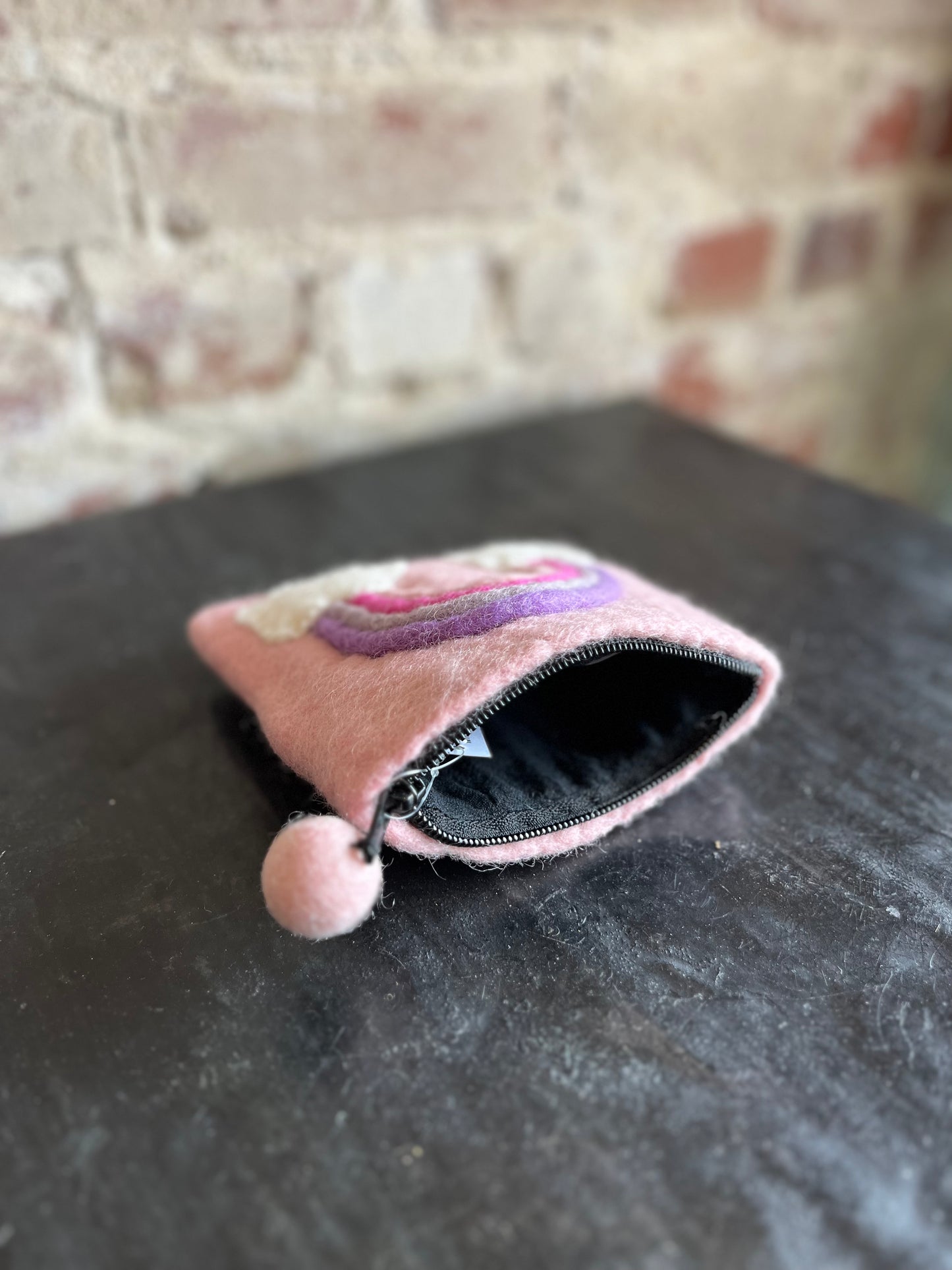 Rainbow Felt Purse