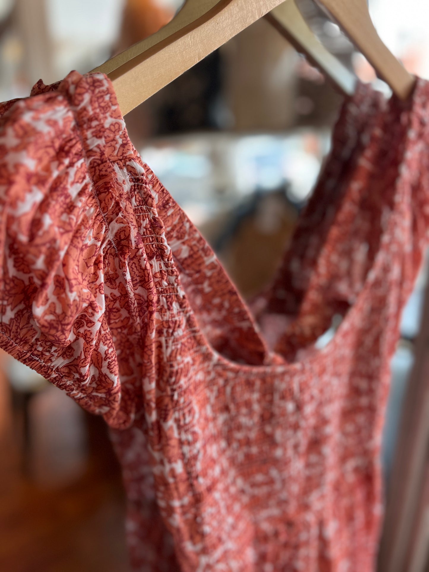 Salmon Santa Fe Dress