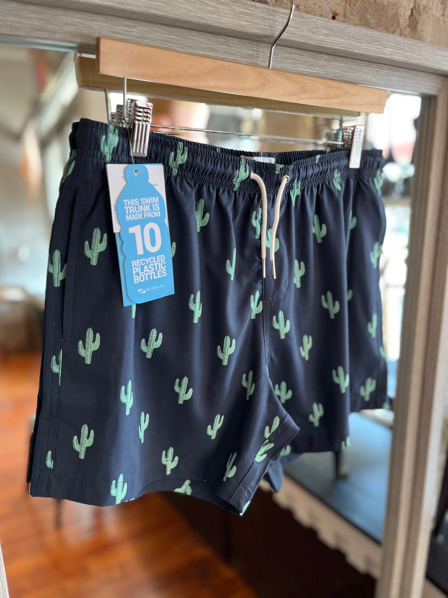 Cactus Swim Trunks- Navy