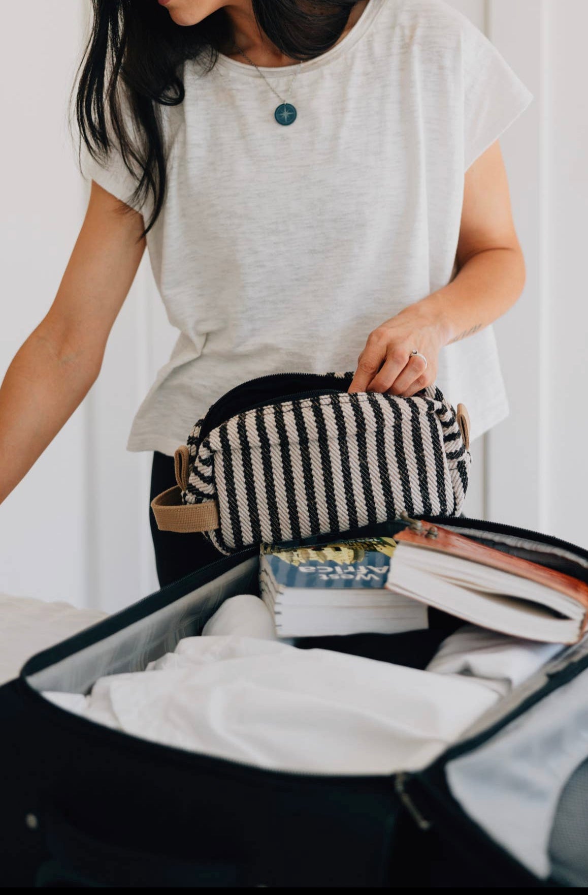 Jute and Cotton Travel Bag