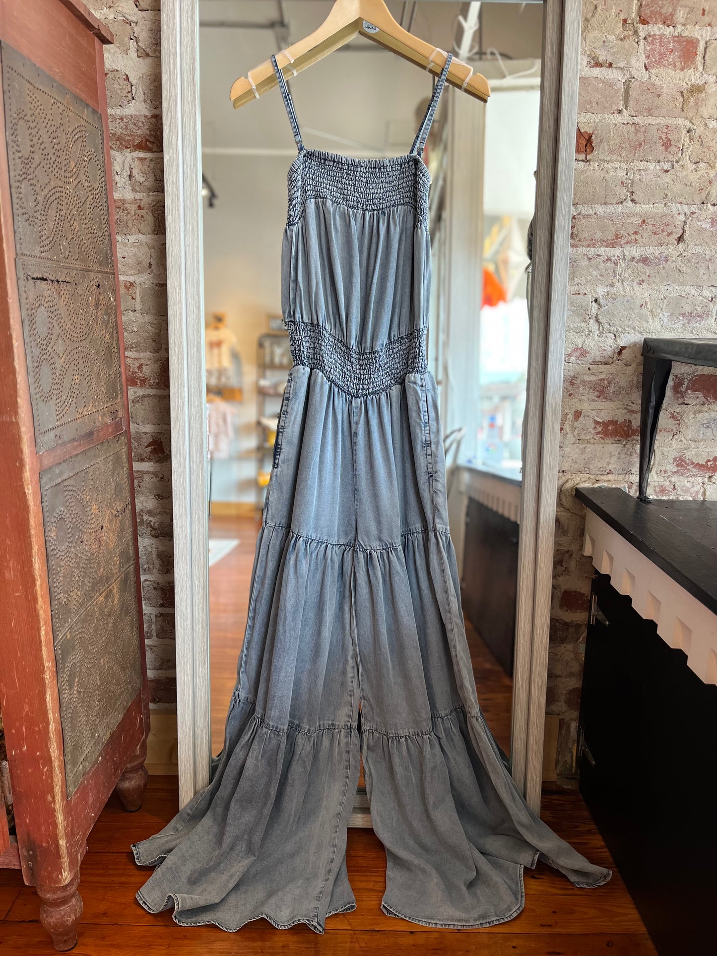 Ruffled Wide Leg Jumpsuit