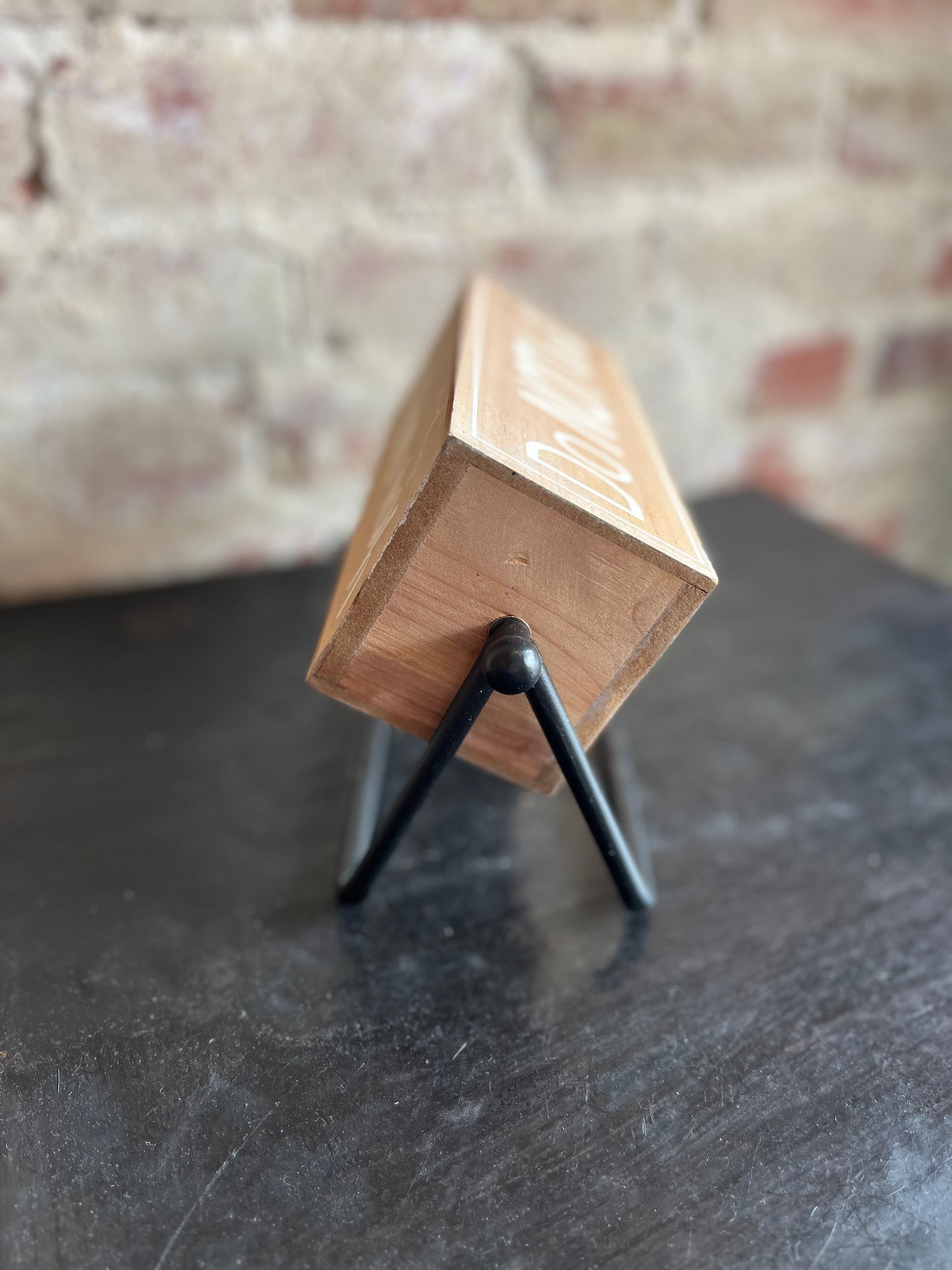 Encouraging Wooden Flip Sign