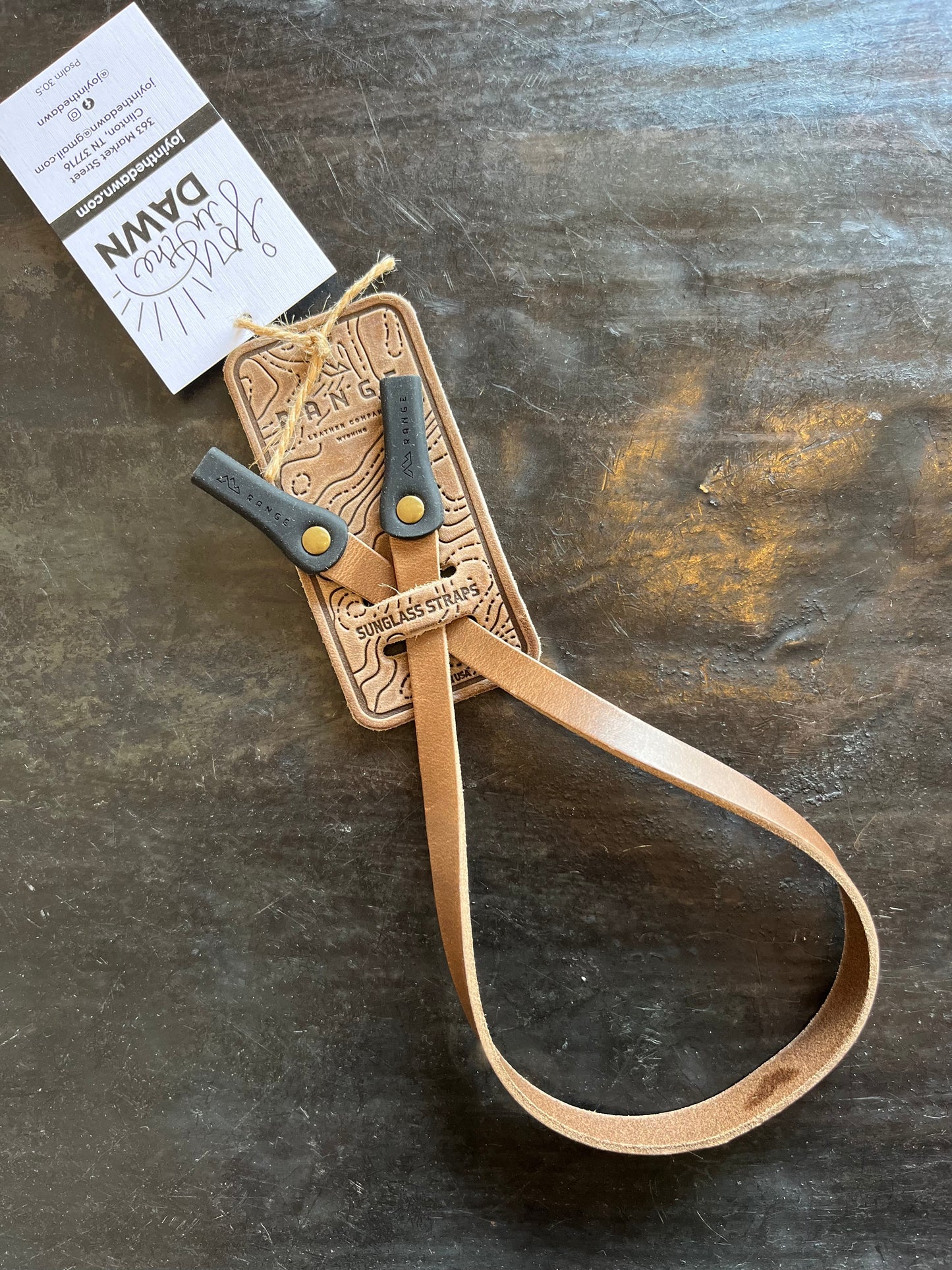 Leather Sunglass Strap- Maple