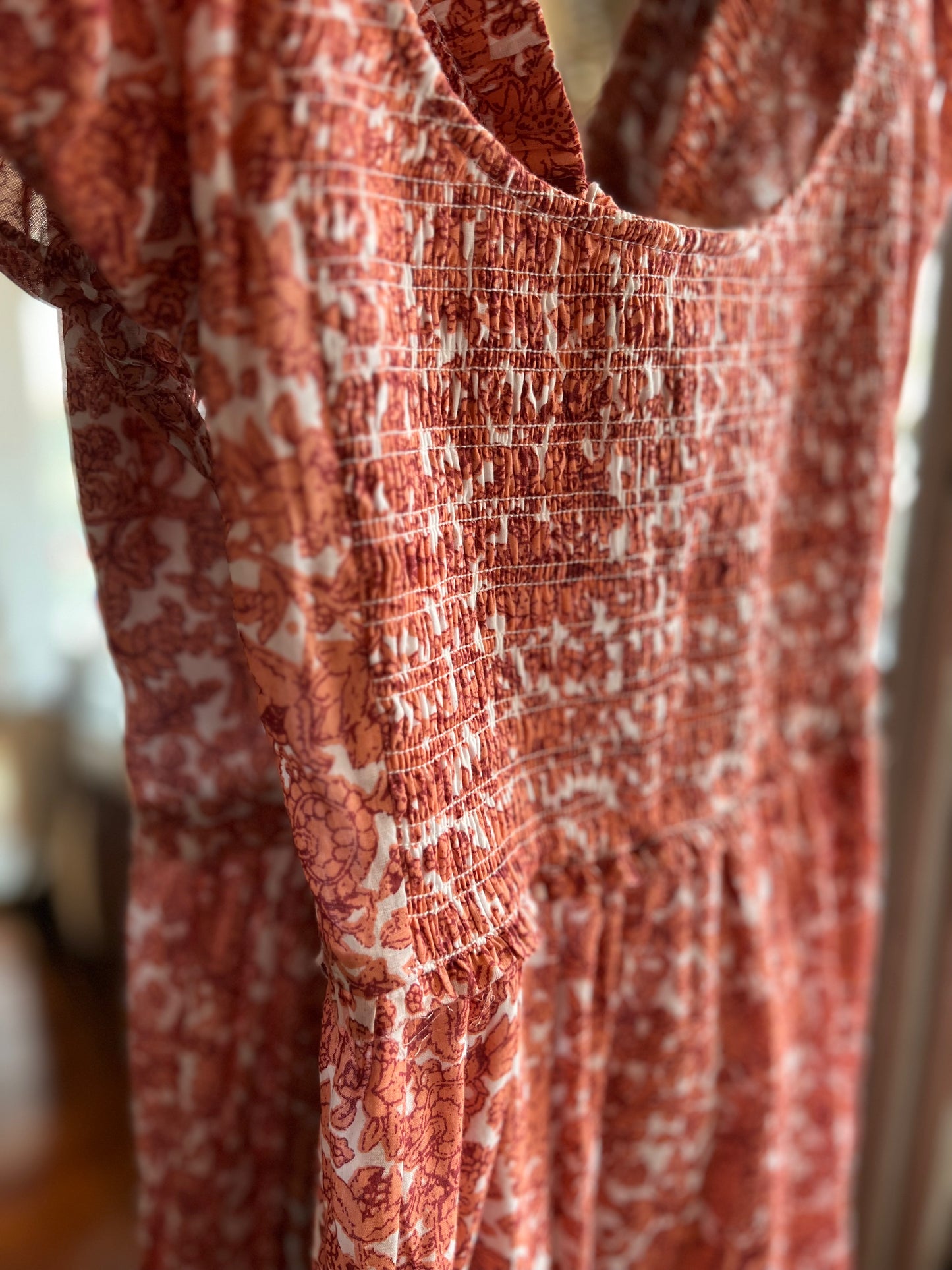 Salmon Santa Fe Dress