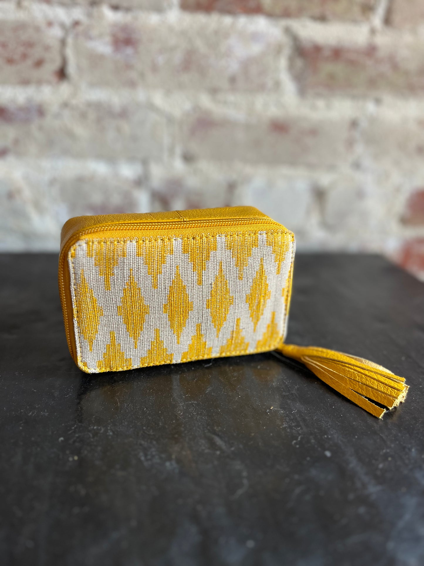 Yellow Ikat Drop In Bag