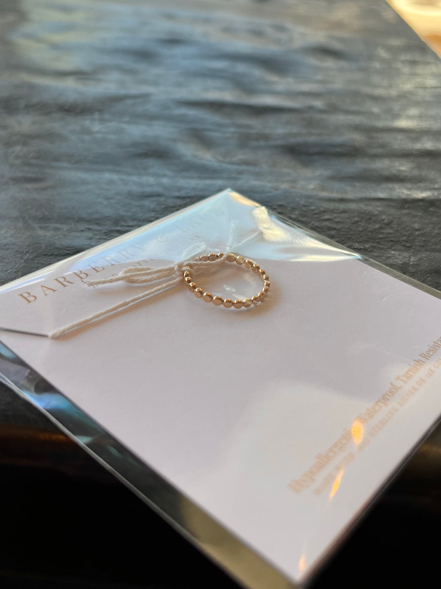 Pebble Stacking Ring- Gold