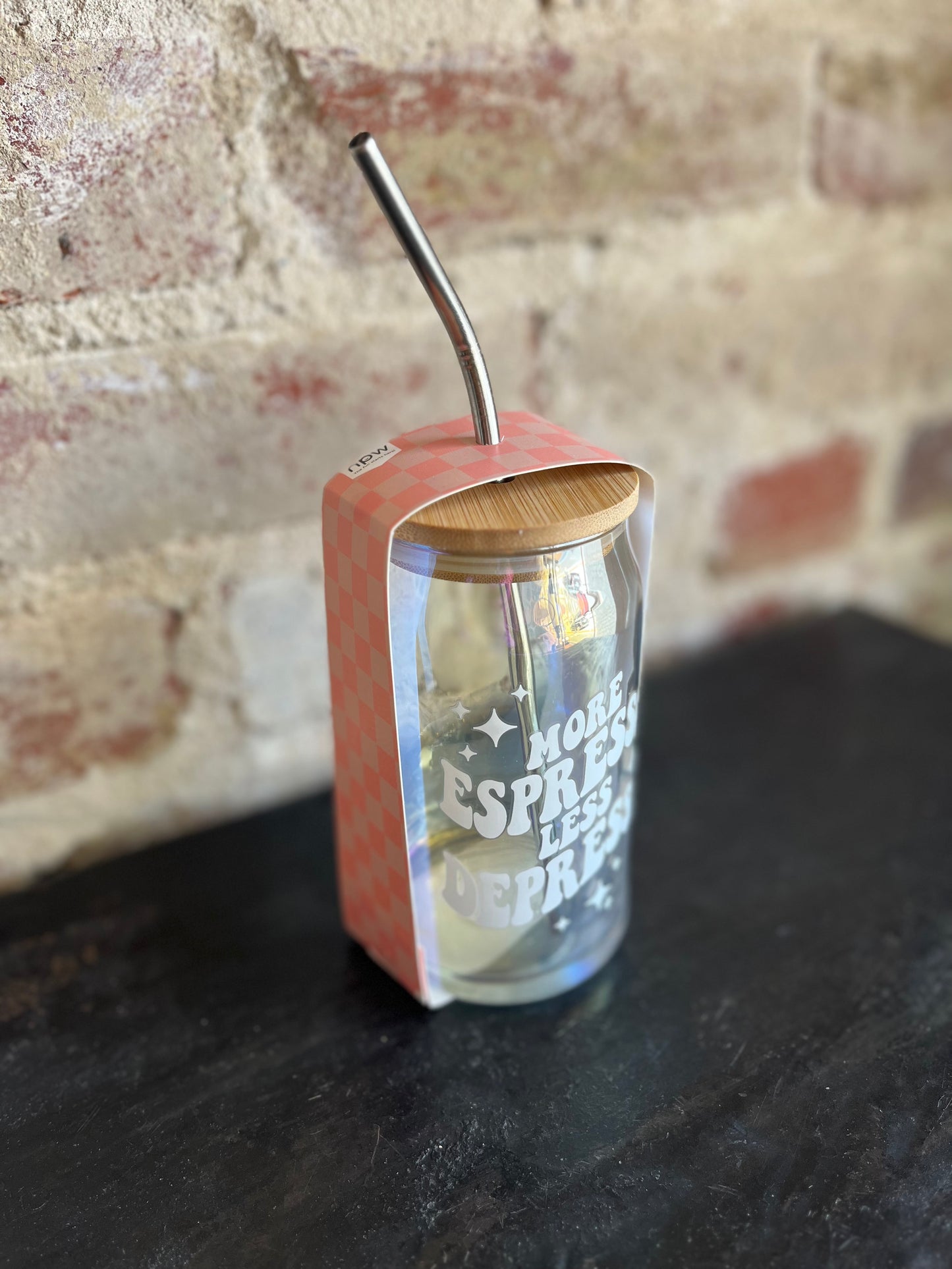 More Espresso Can Glass