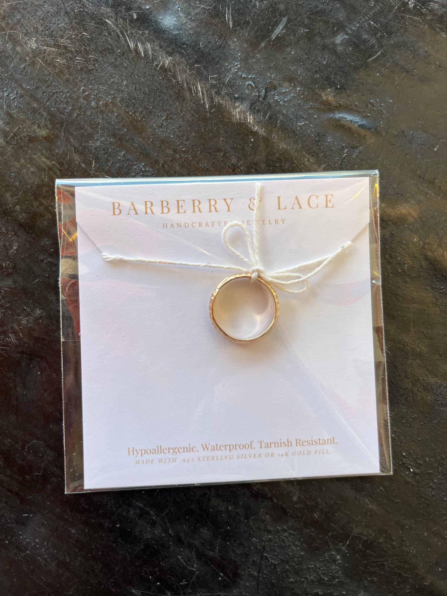 Floral Stacking Band- Gold