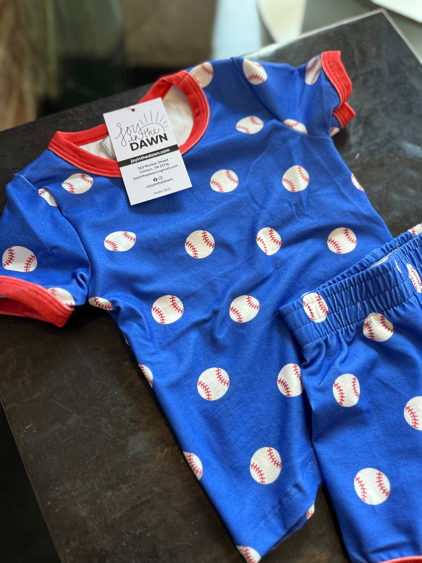 Baseball Pajamas- 2 piece set