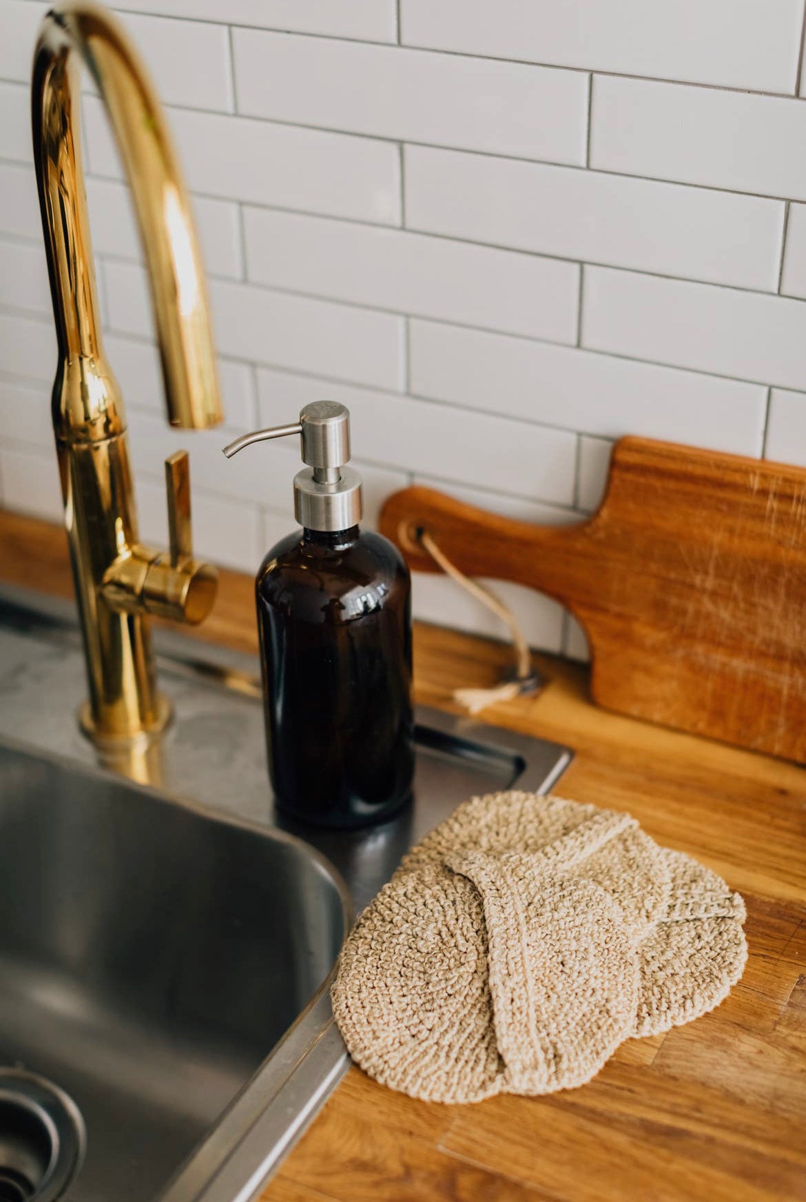 Natural Hemp Dish Scrubbers- Set of 3