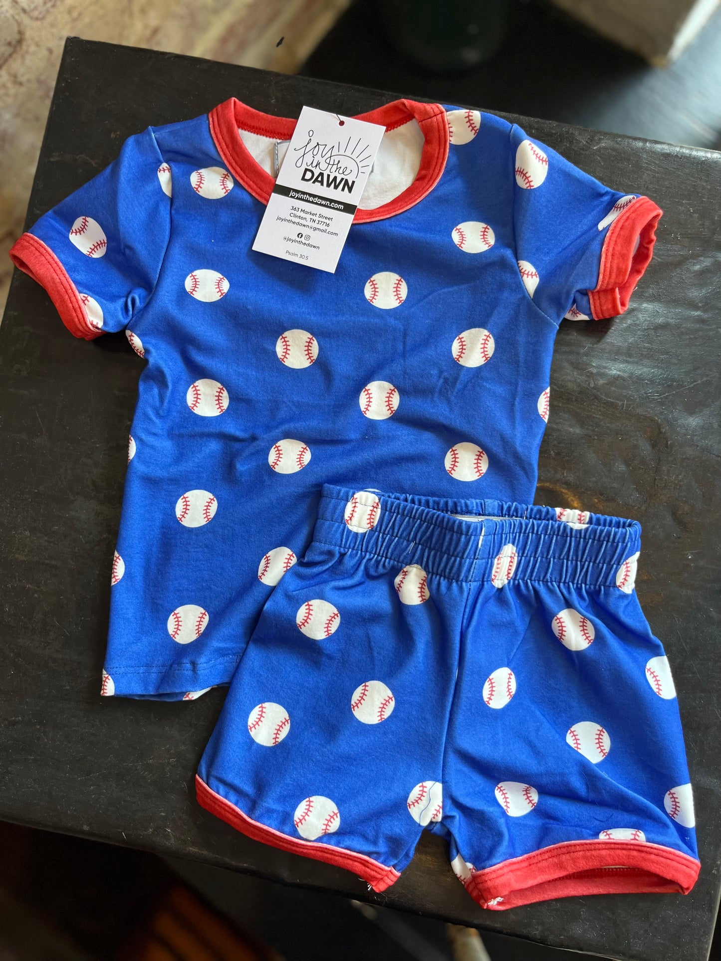 Baseball Pajamas- 2 piece set