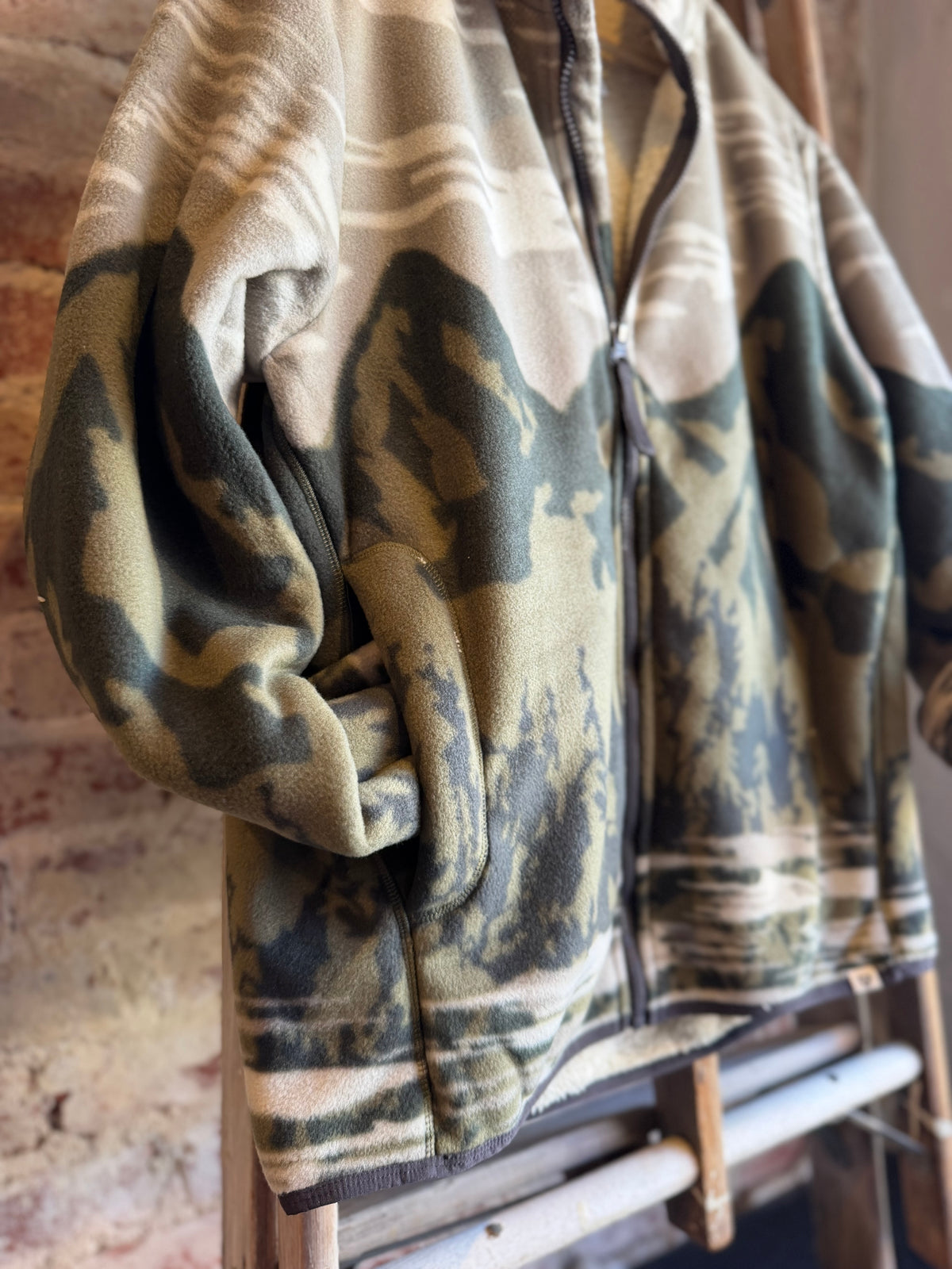 Picchu Sherpa Lined Fleece Jacket - Forest
