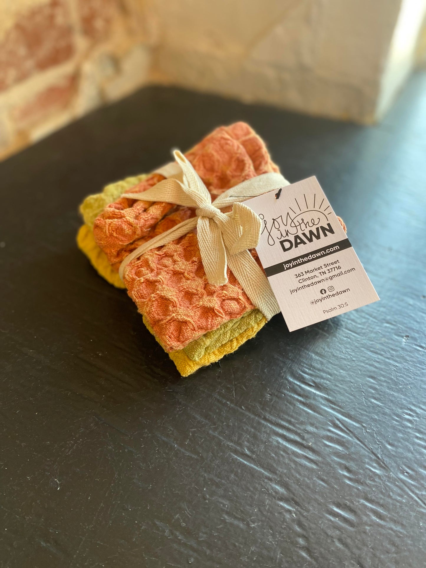 Waffle Knit Dish Cloths - Set of 3