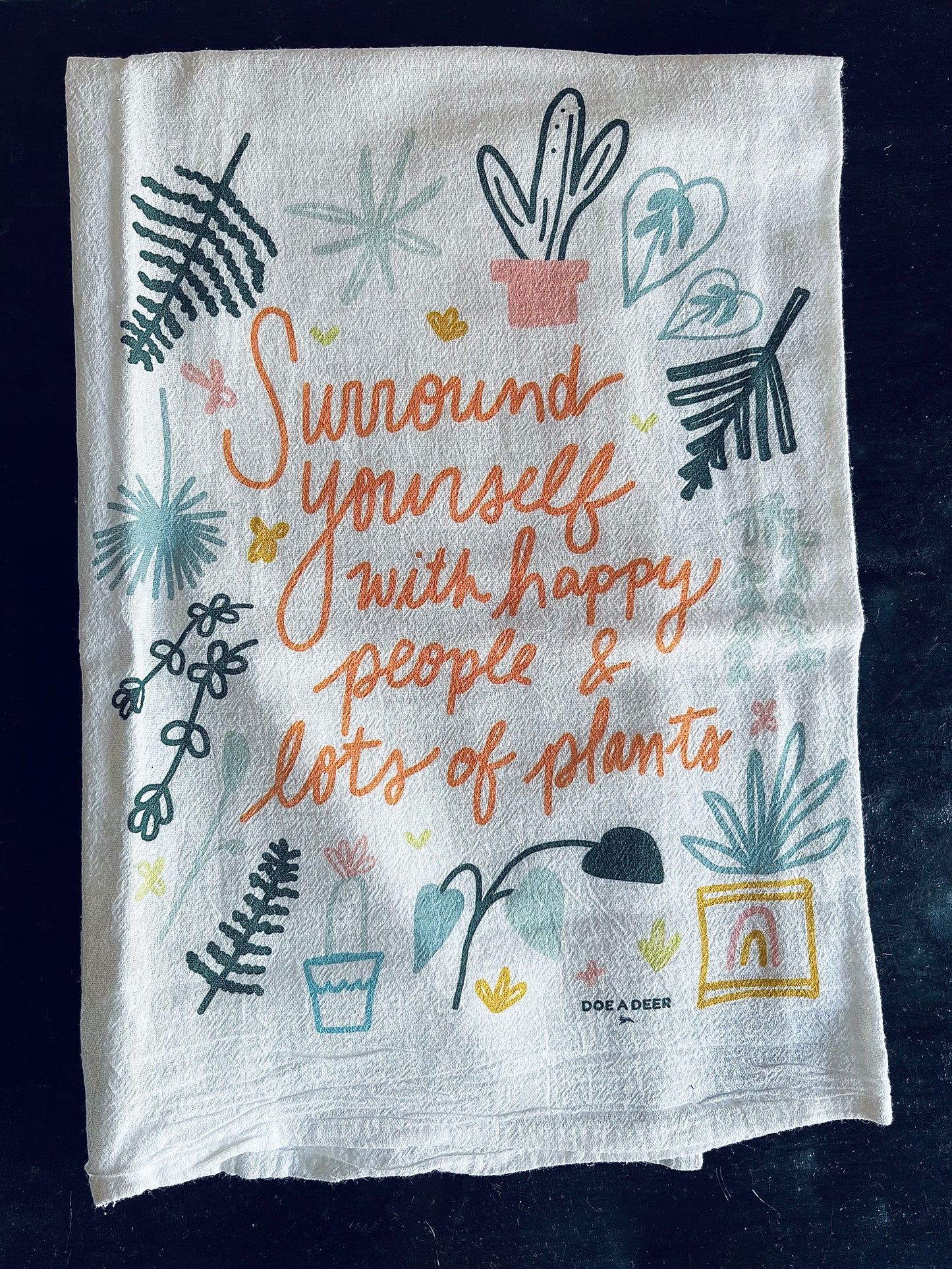 Happy People & Lots of Plants Flour Sack Towel