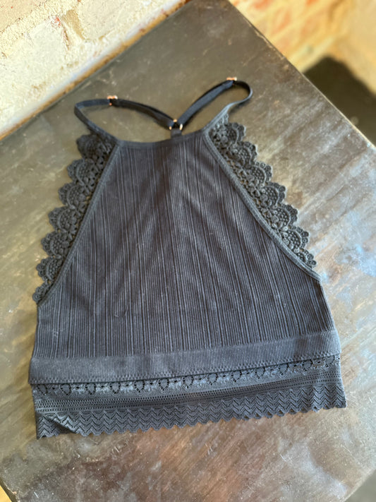 Crochet Bralette- Black