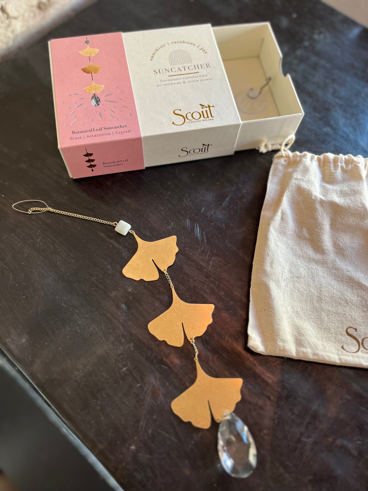 Ginkgo Botanical Leaf Suncatcher