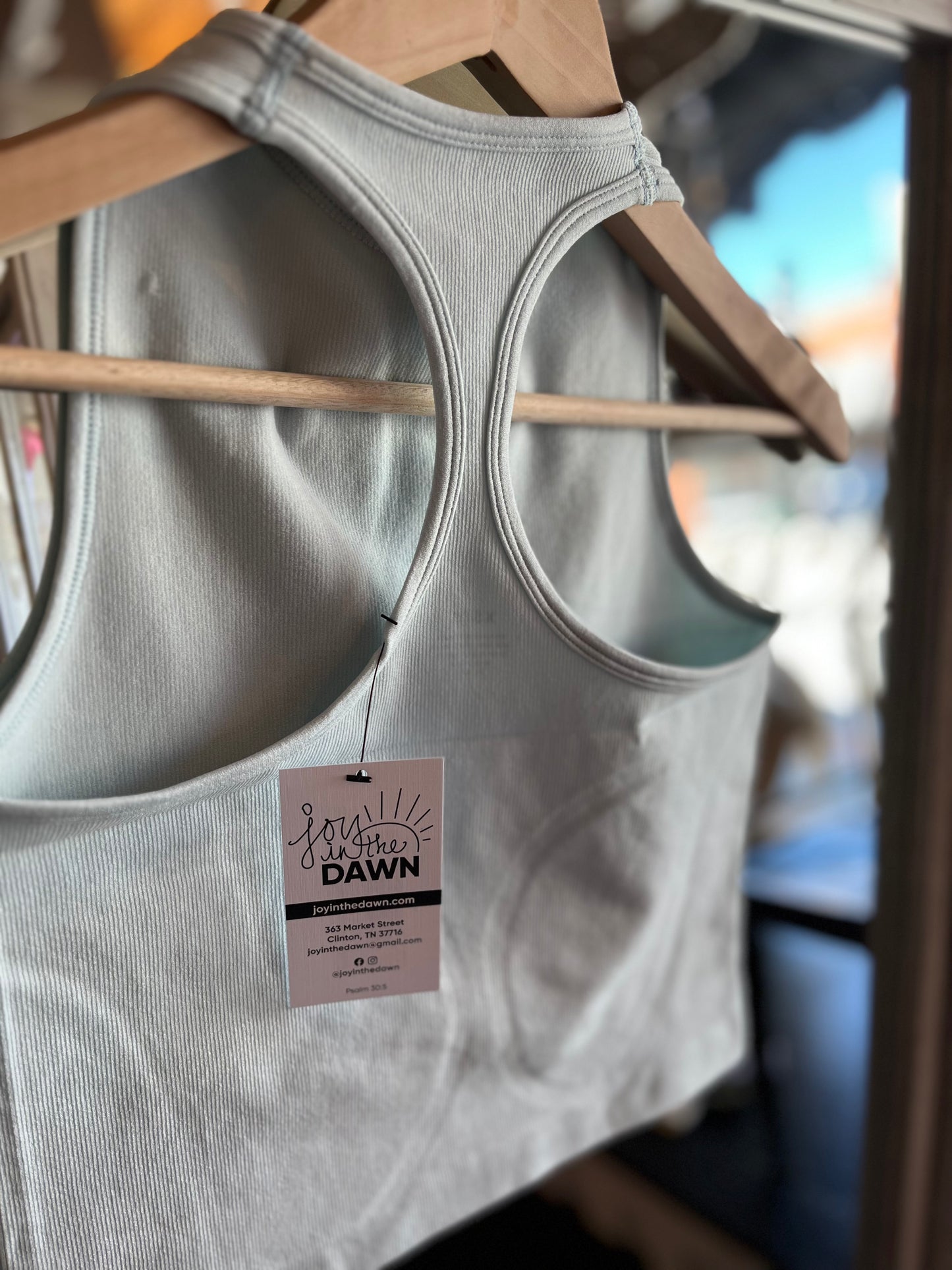 Racerback Top-Ice Blue