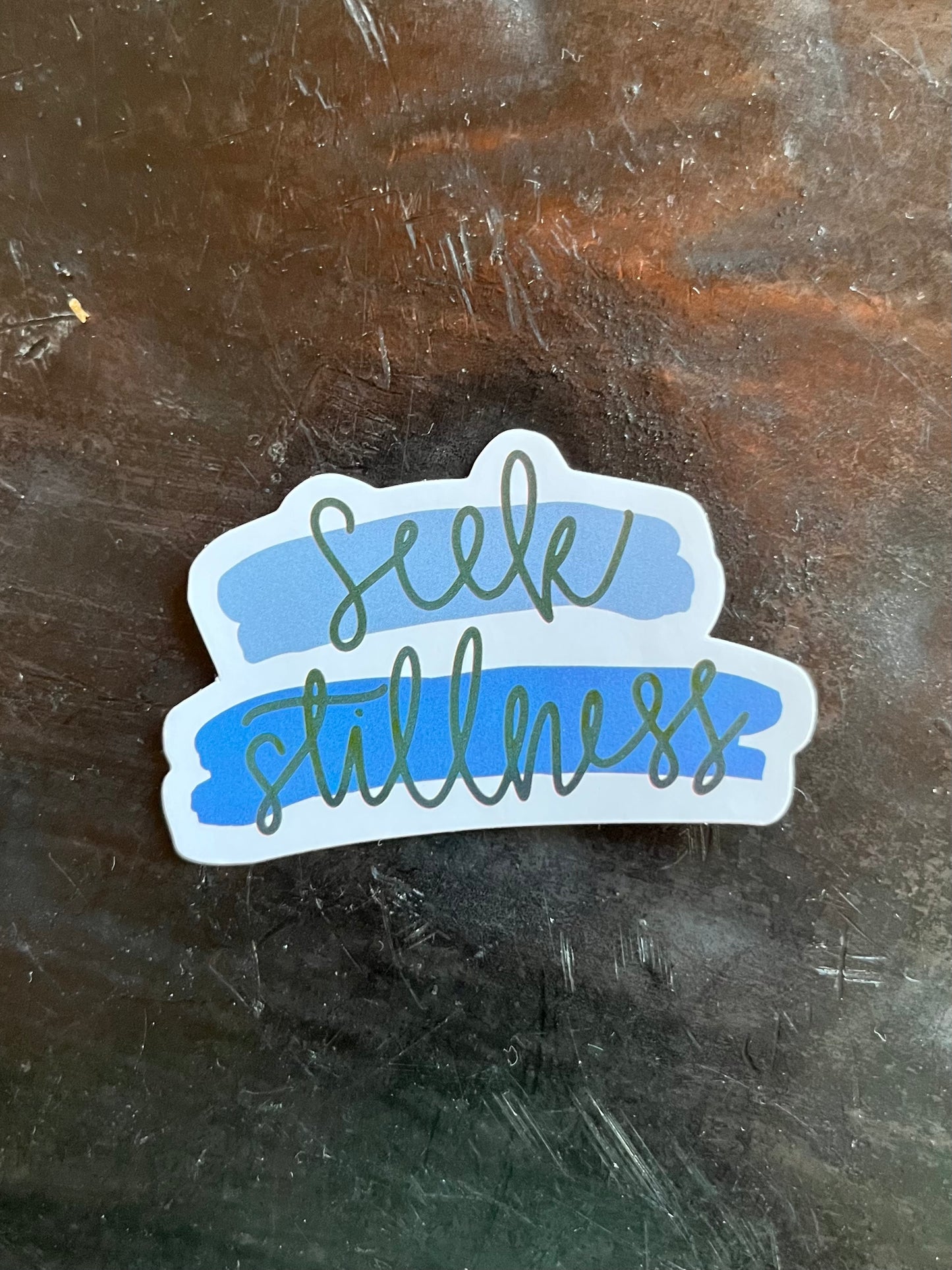 Seek Stillness Sticker