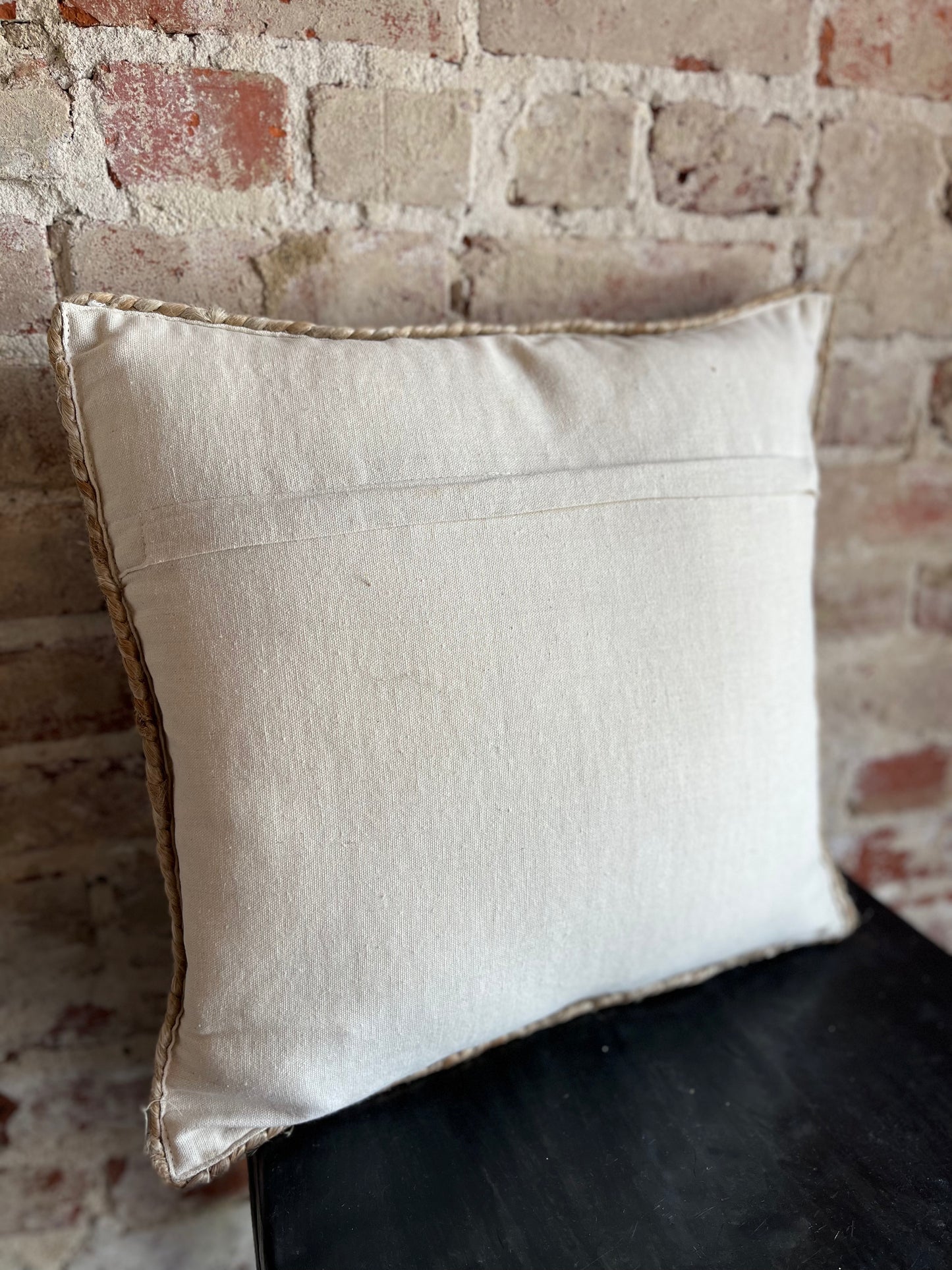 Hello Sunshine Jute Pillow